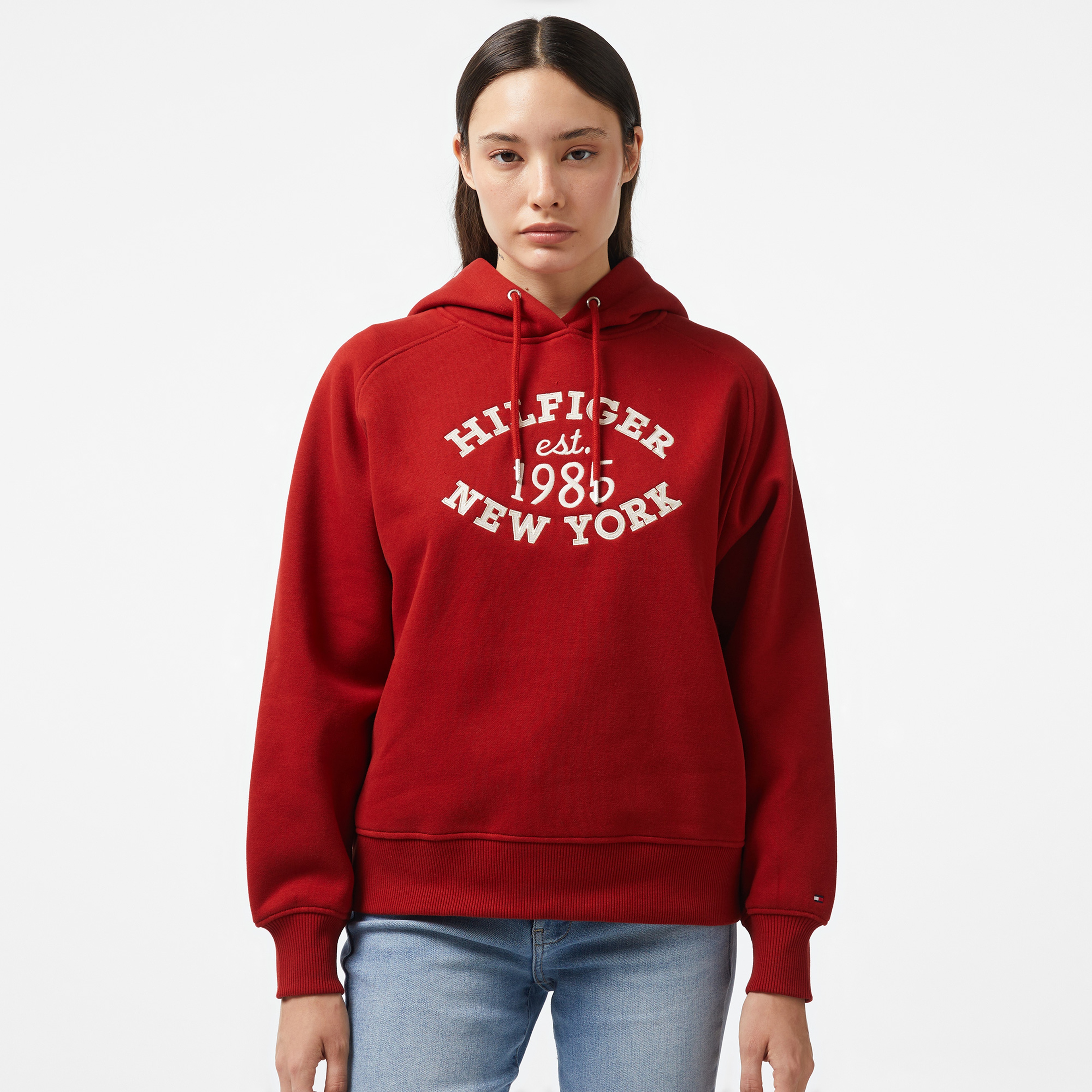 Tommy Hilfiger Kadın Kırmızı Sweatshirt