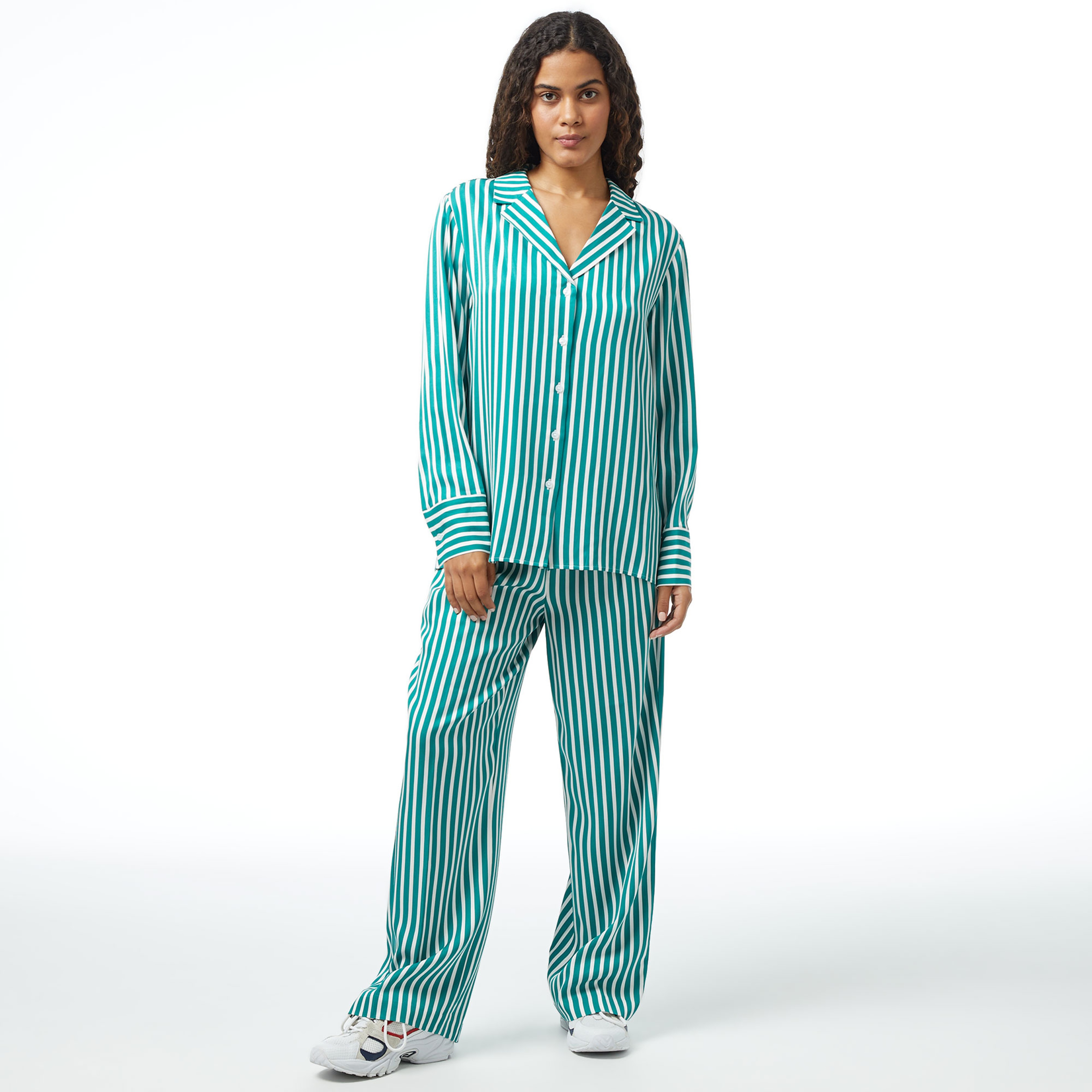 Tommy Hilfiger Fluidipell-On Kadın Yeşil Pantolon