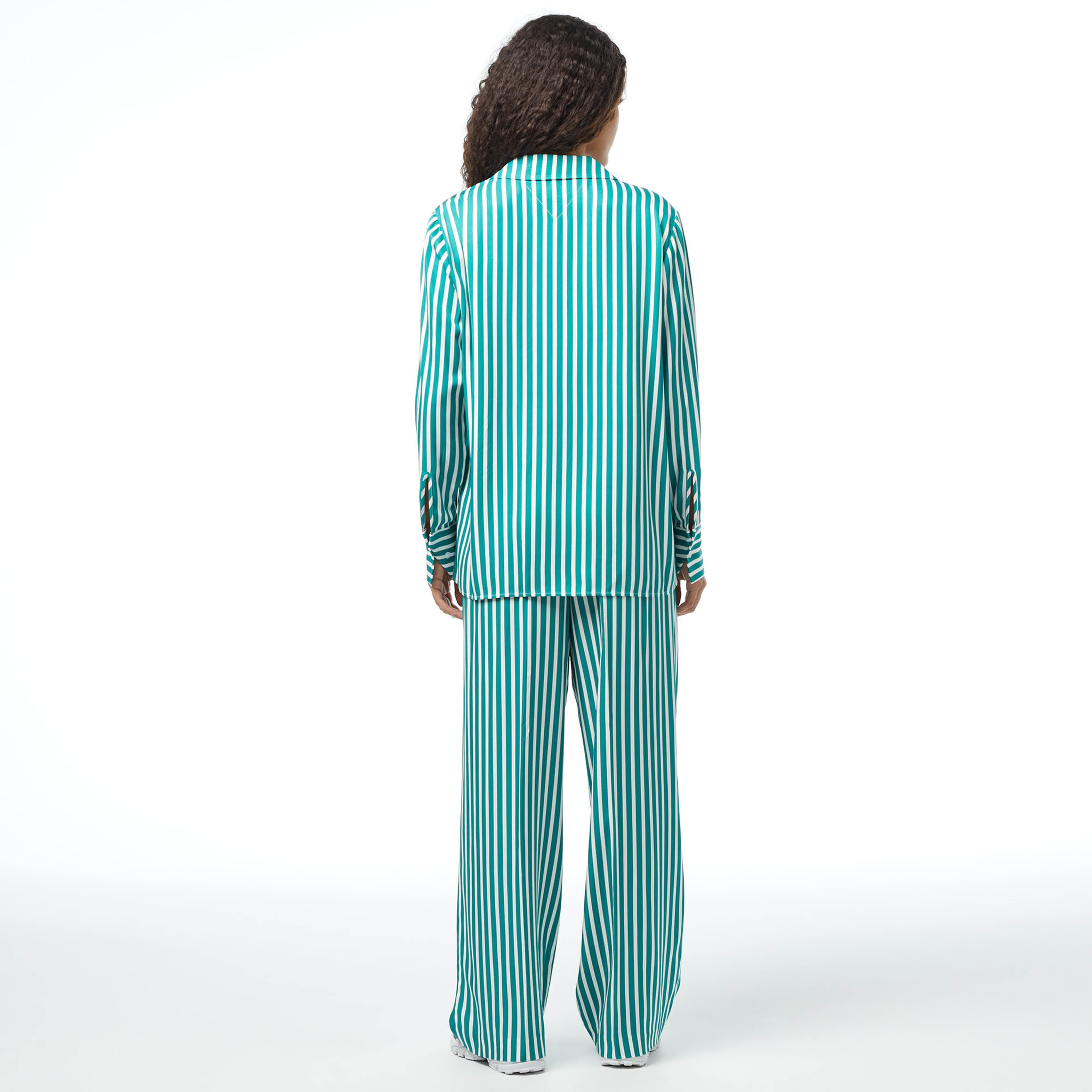 Tommy Hilfiger Fluidipell-On Kadın Yeşil Pantolon