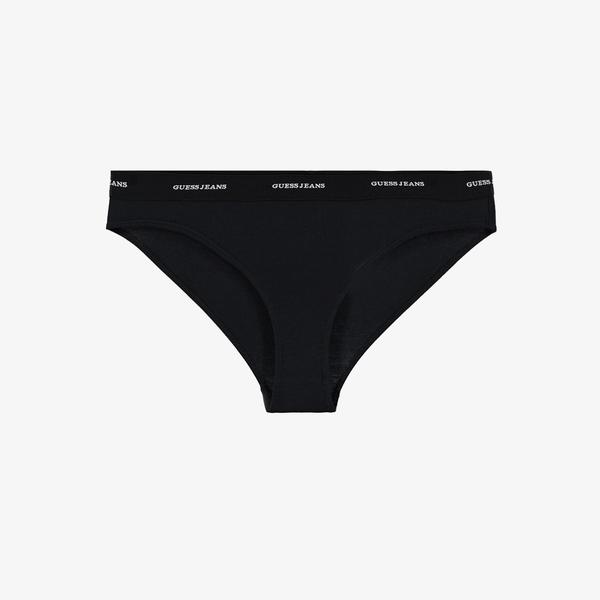 Guess Brief Eco Cuddle Jersey 180 Gr Kadın Siyah Slip