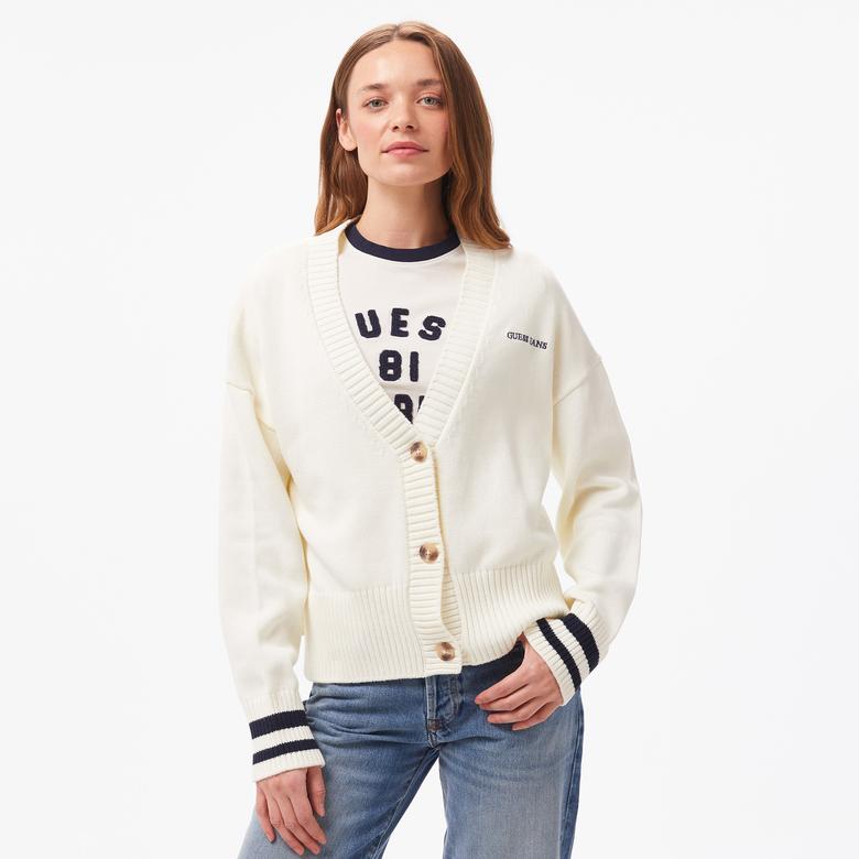 Guess Kadın Beyaz Sweatshirt
