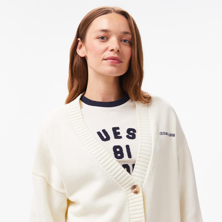 Guess Kadın Beyaz Sweatshirt