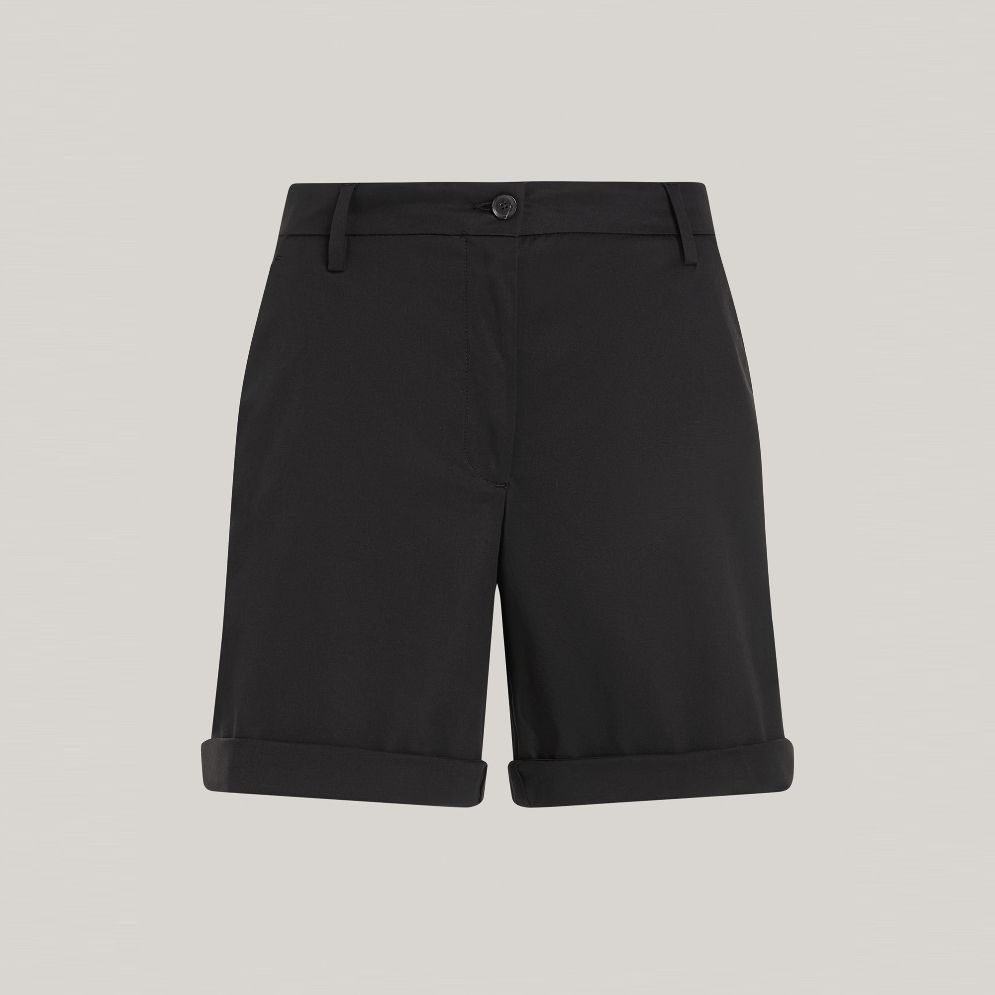 Tommy Hilfiger Co Blend Chino Kadın Siyah Şort