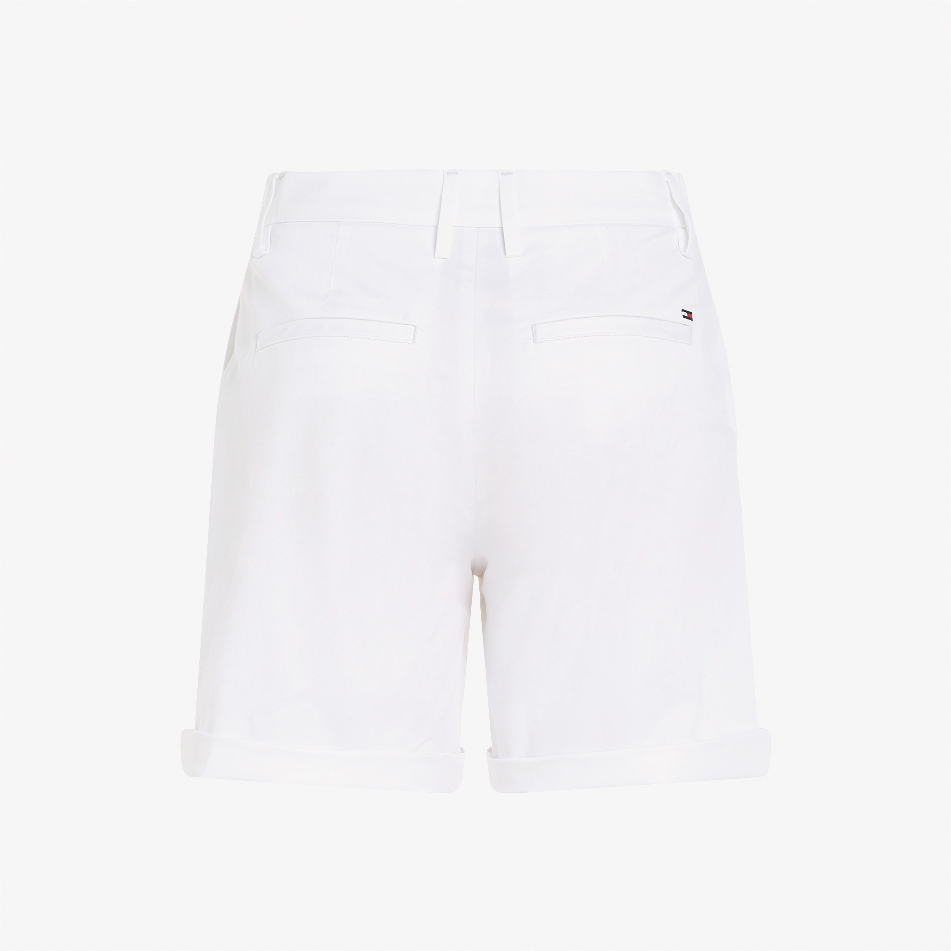 Tommy Hilfiger Co Blend Chino Kadın Beyaz Şort