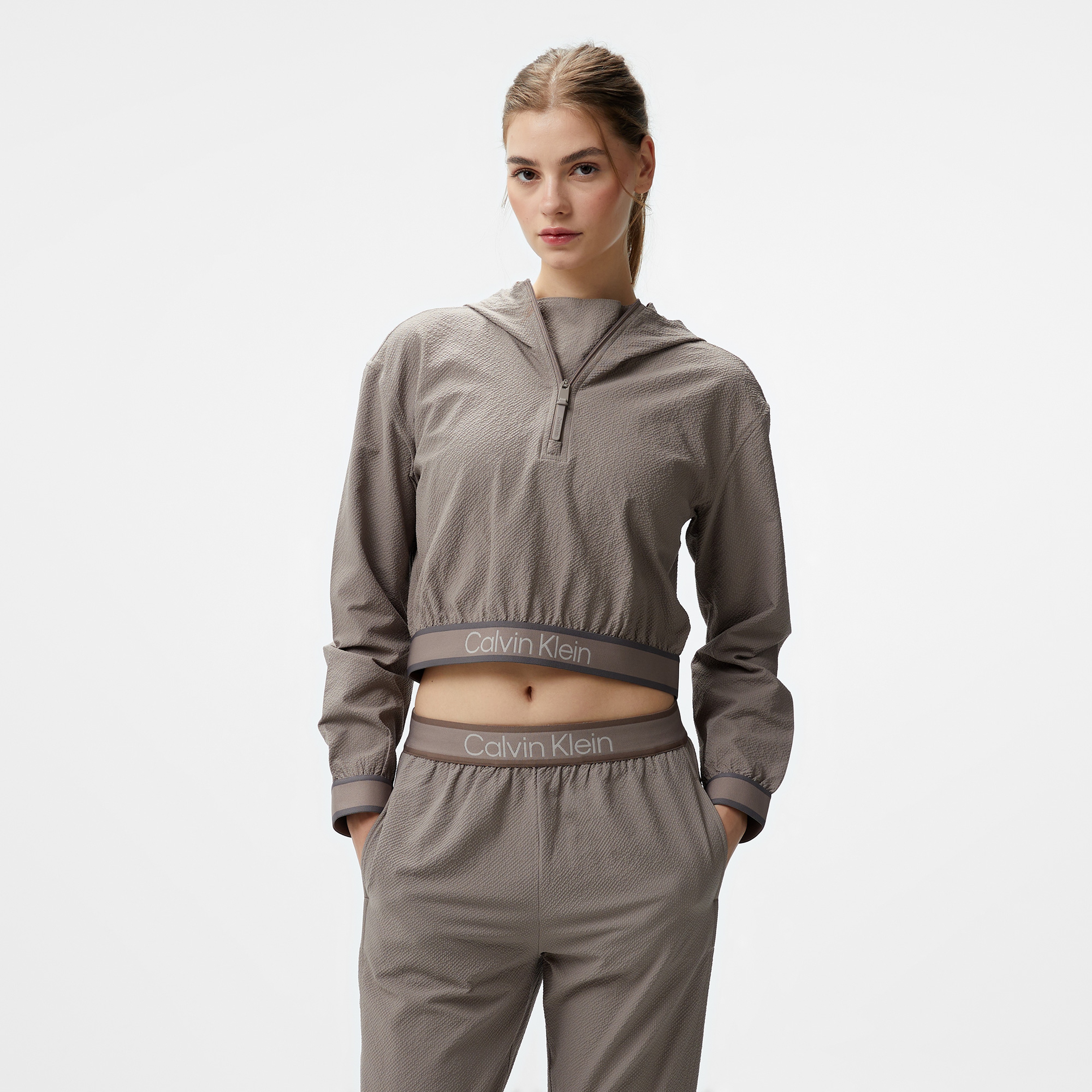 Calvin Klein Wind Kadın Kahverengi Rüzgarlık