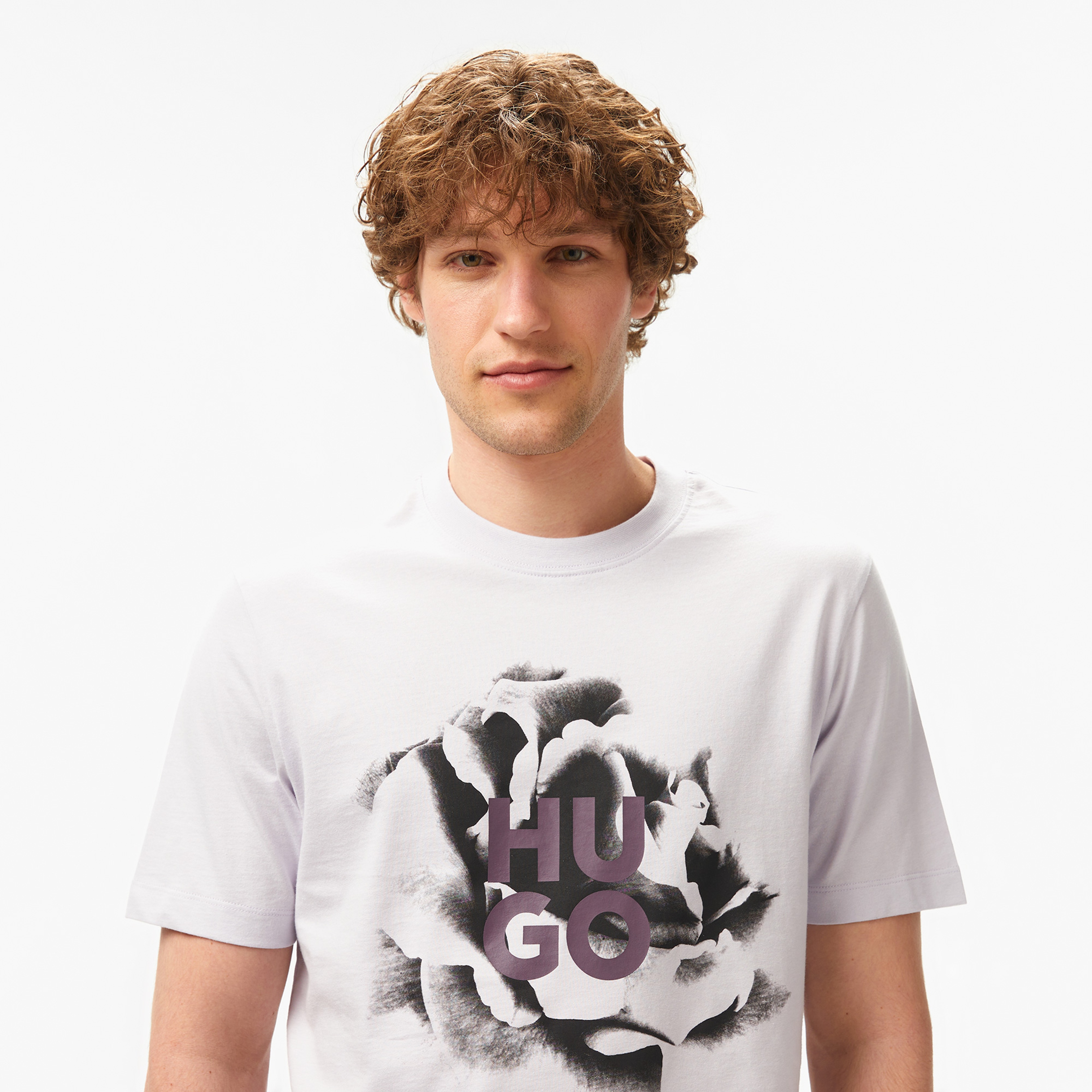 Hugo Dignitey Erkek Mor T-Shirt