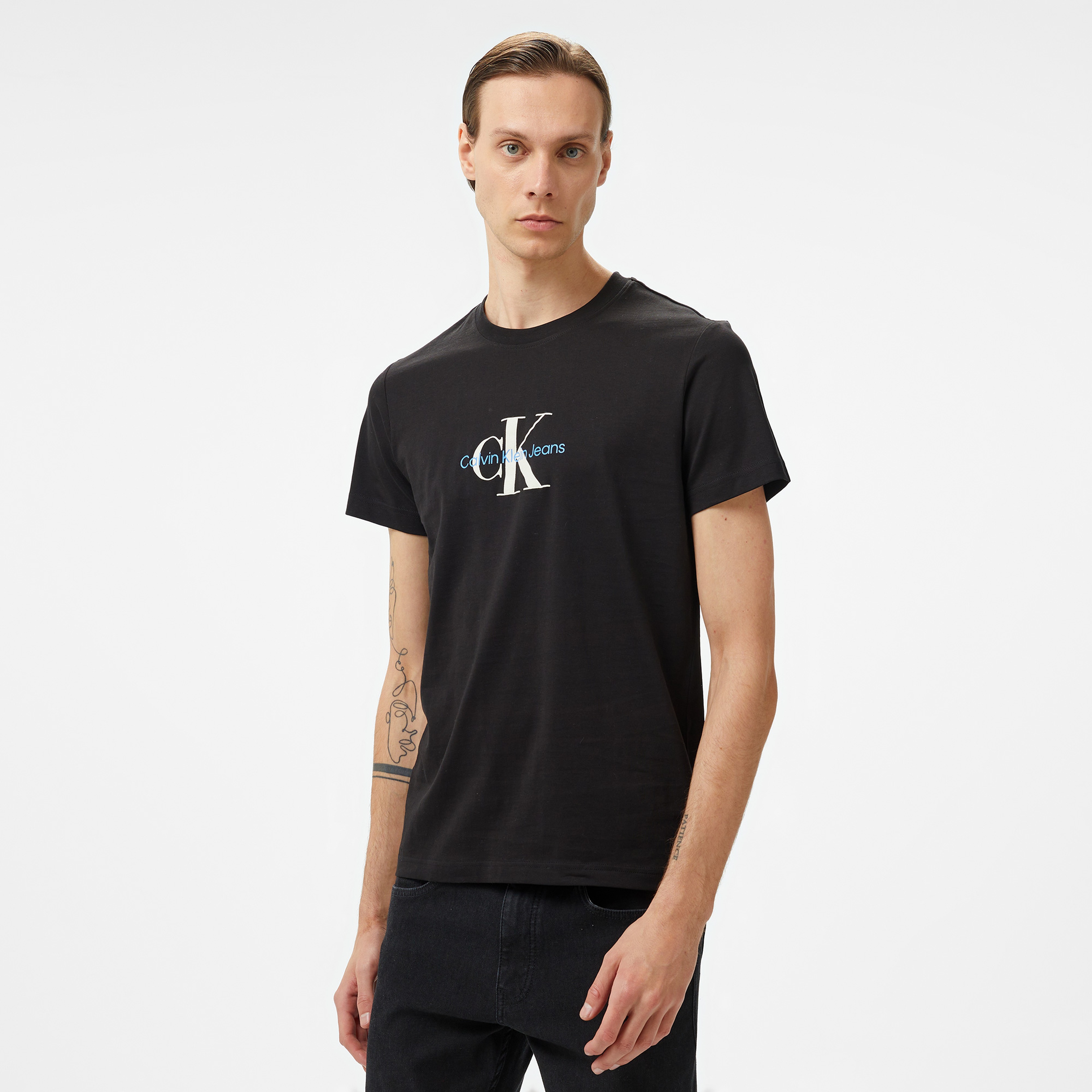 Calvin Klein Jeans Erkek Siyah T-Shirt