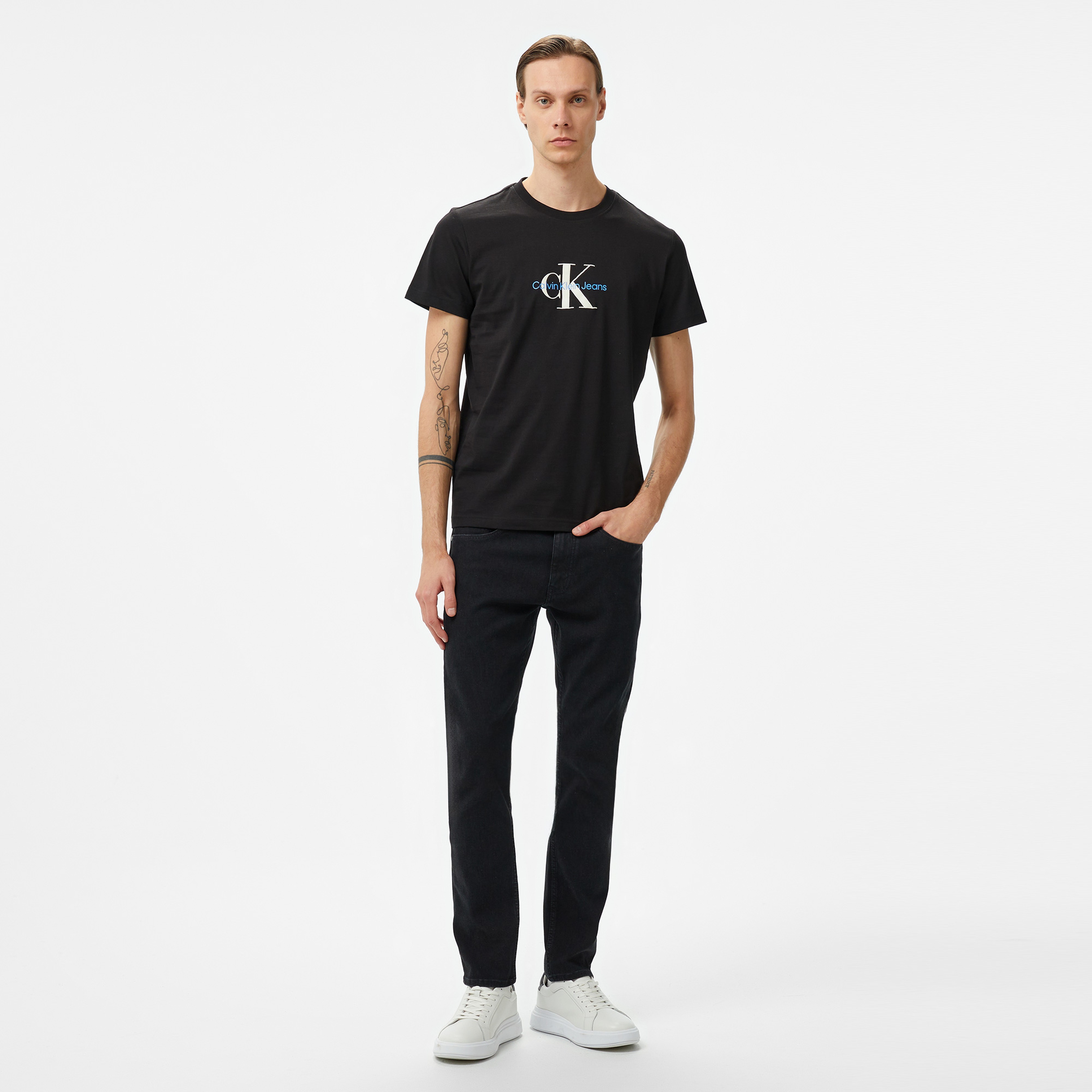 Calvin Klein Jeans Erkek Siyah T-Shirt