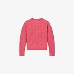 Tommy Hilfiger Chenılle Çocuk Pembe Kazak