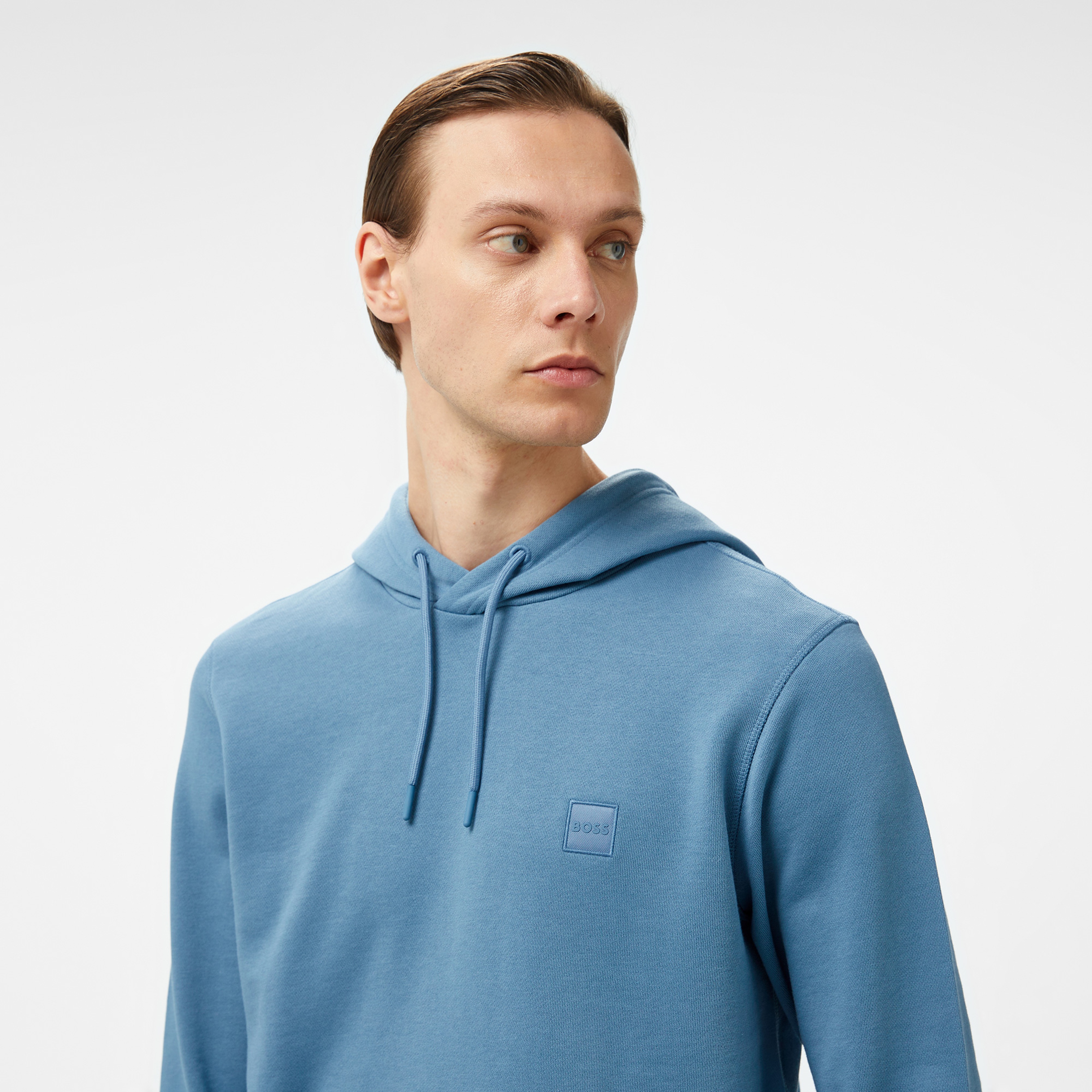 Boss Wetalk Erkek Mavi Hoodie