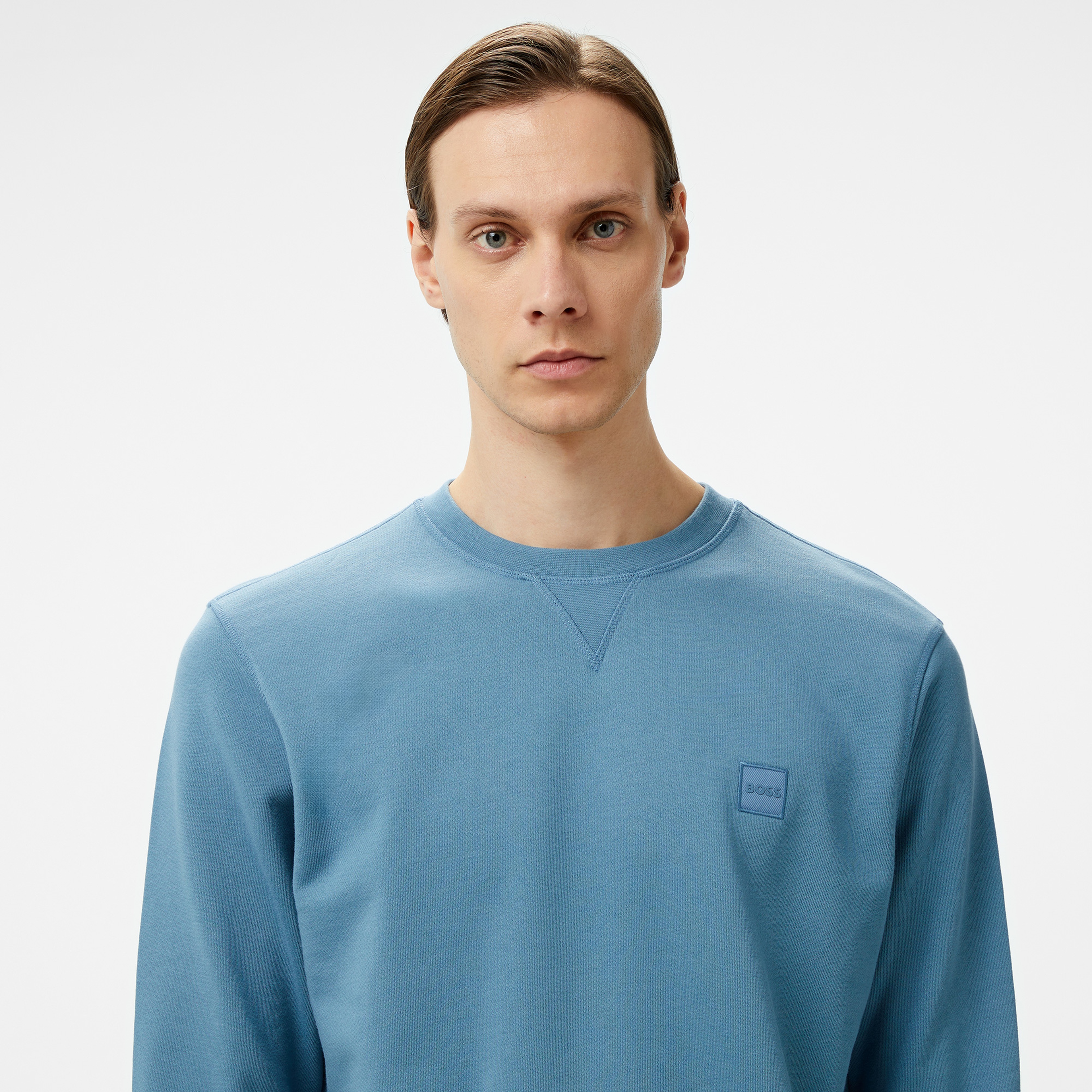 Boss Erkek Mavi Sweatshirt
