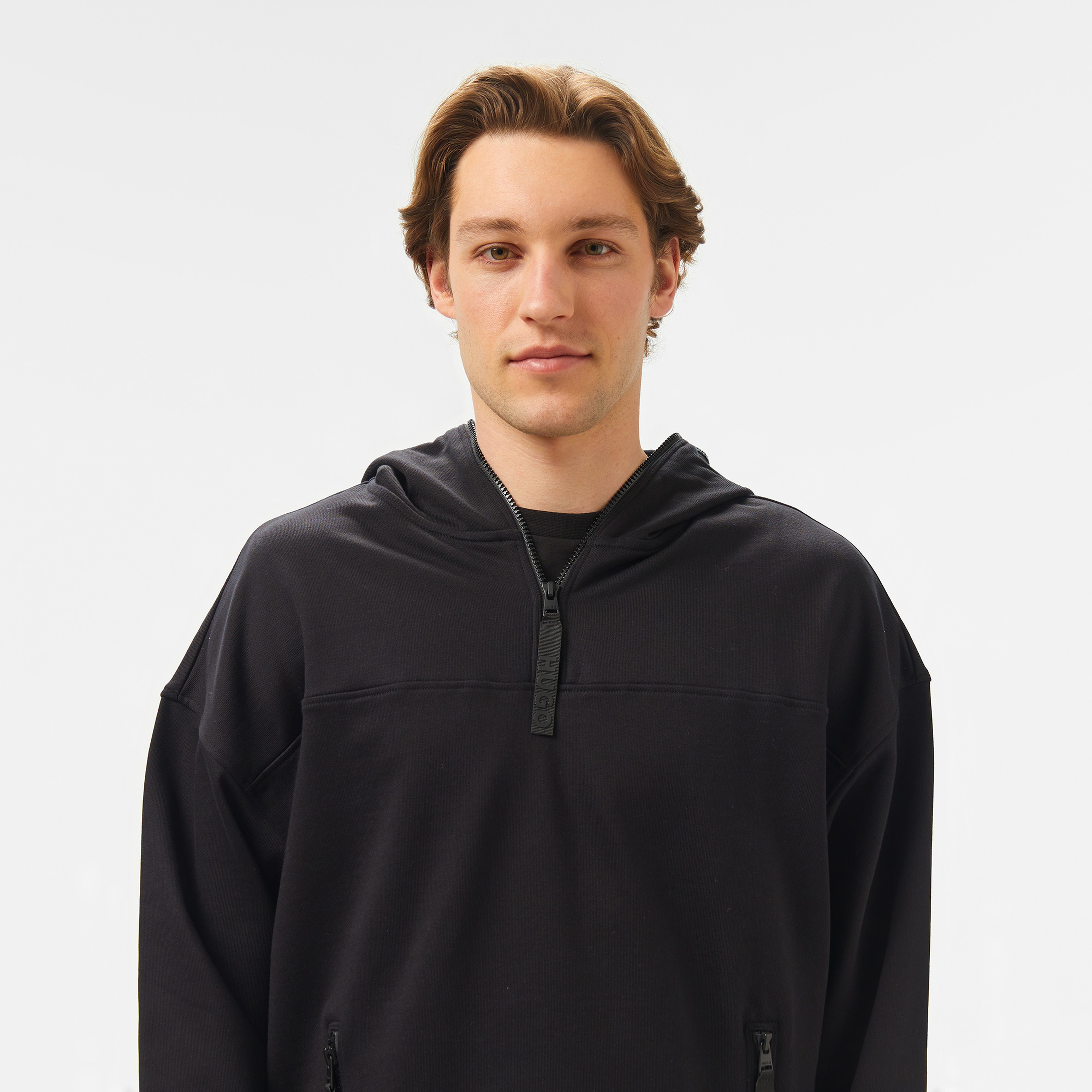 Hugo Dilacktech Erkek Siyah Sweatshirt
