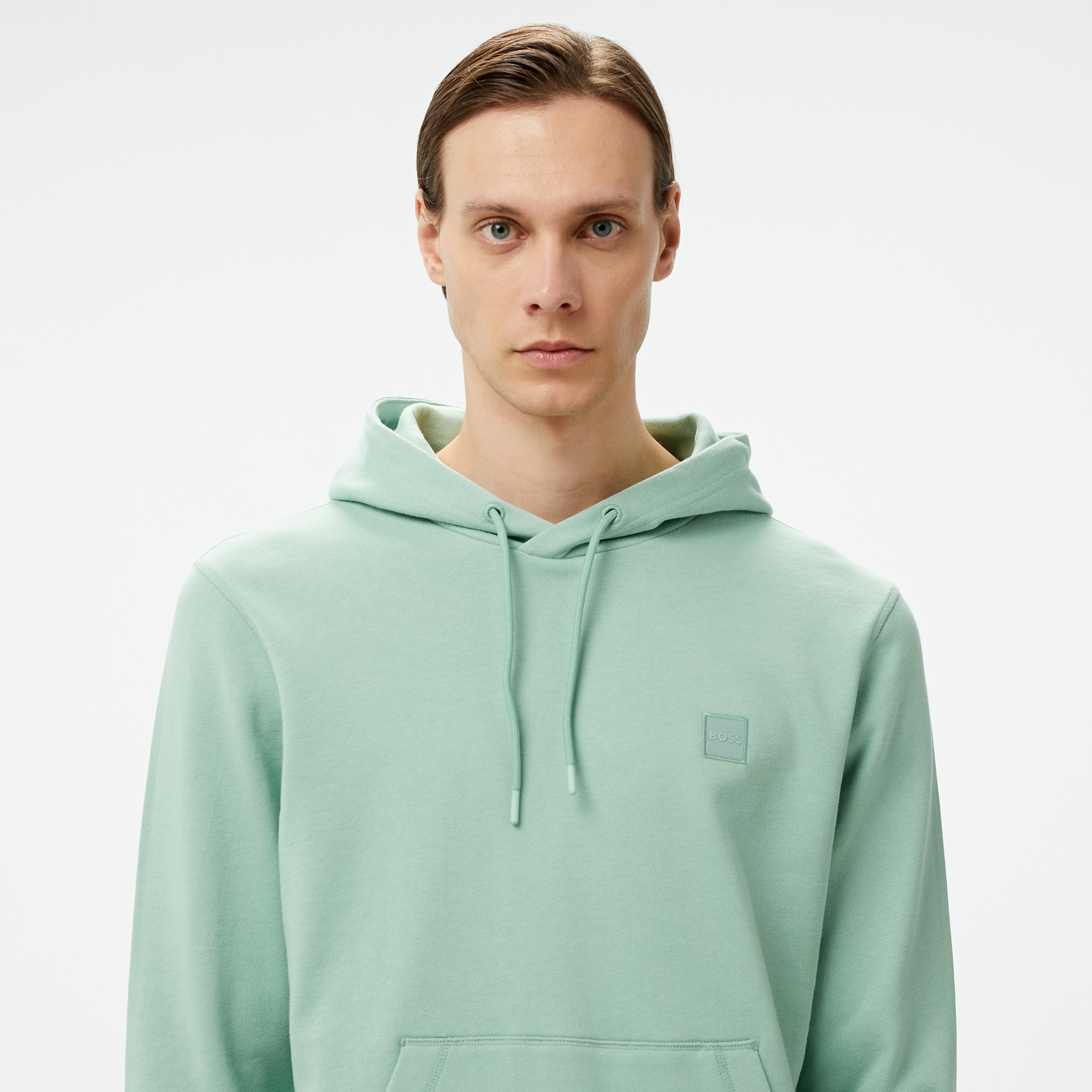 Boss Wetalk Erkek Yeşil Hoodie