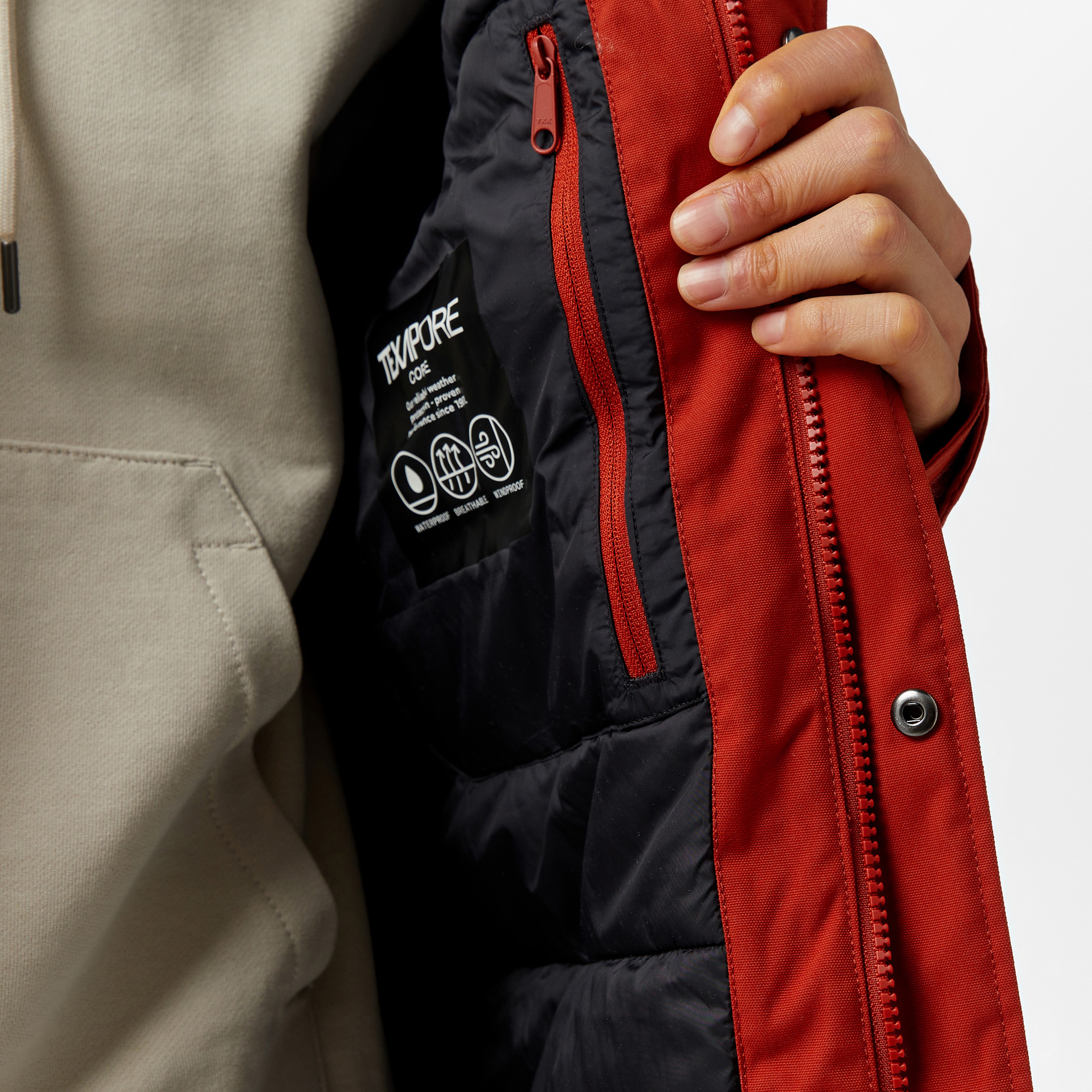 Jack Wolfskin Glacier Canyon Erkek Kırmızı Parka