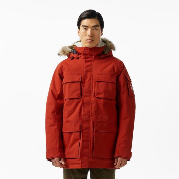 Jack Wolfskin Glacier Canyon Erkek Kırmızı Parka