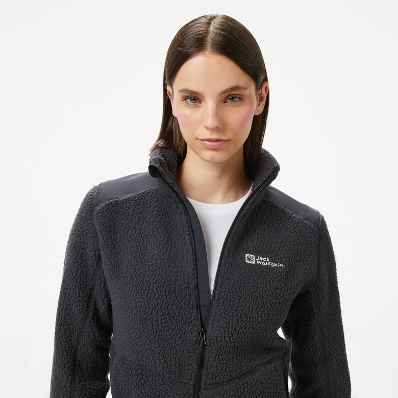 Jack Wolfskin Kammweg Pile Fz W Kadın Siyah Ceket