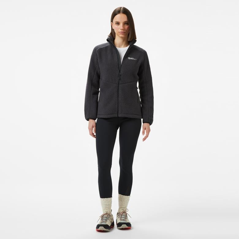 Jack Wolfskin Kammweg Pile Fz W Kadın Siyah Ceket