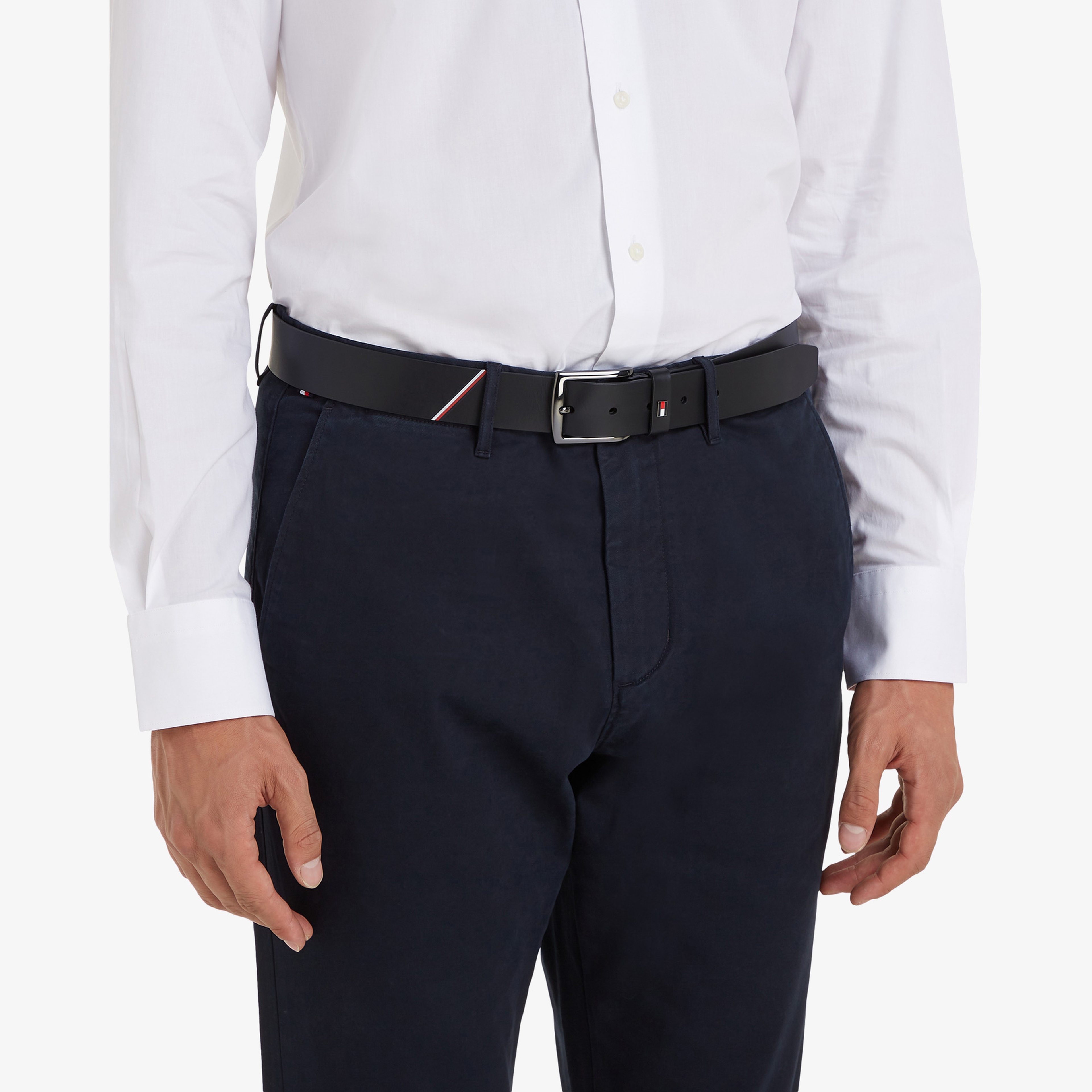 Tommy Hilfiger Erkek Siyah Kemer