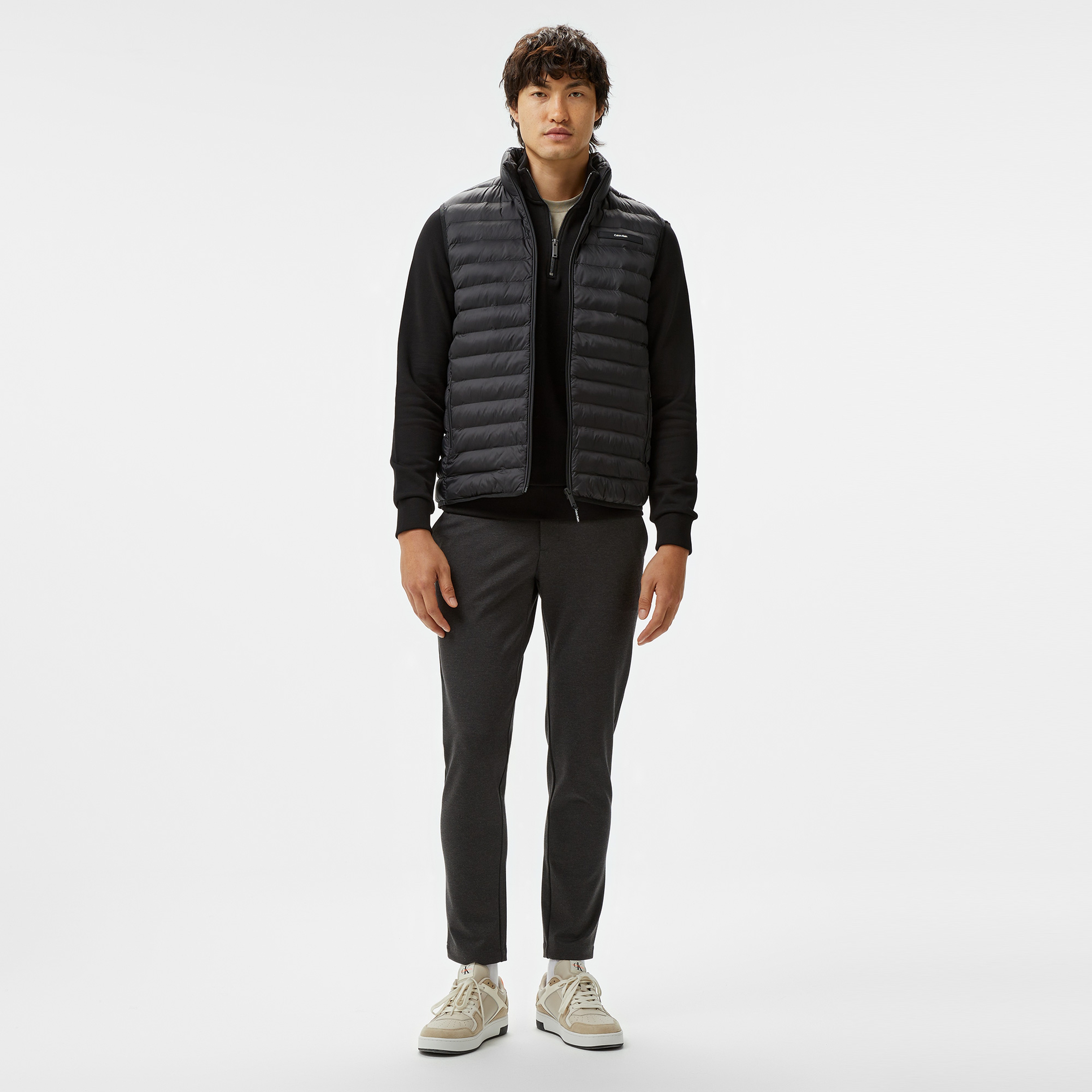 Calvin Klein Quilt Erkek Siyah Yelek