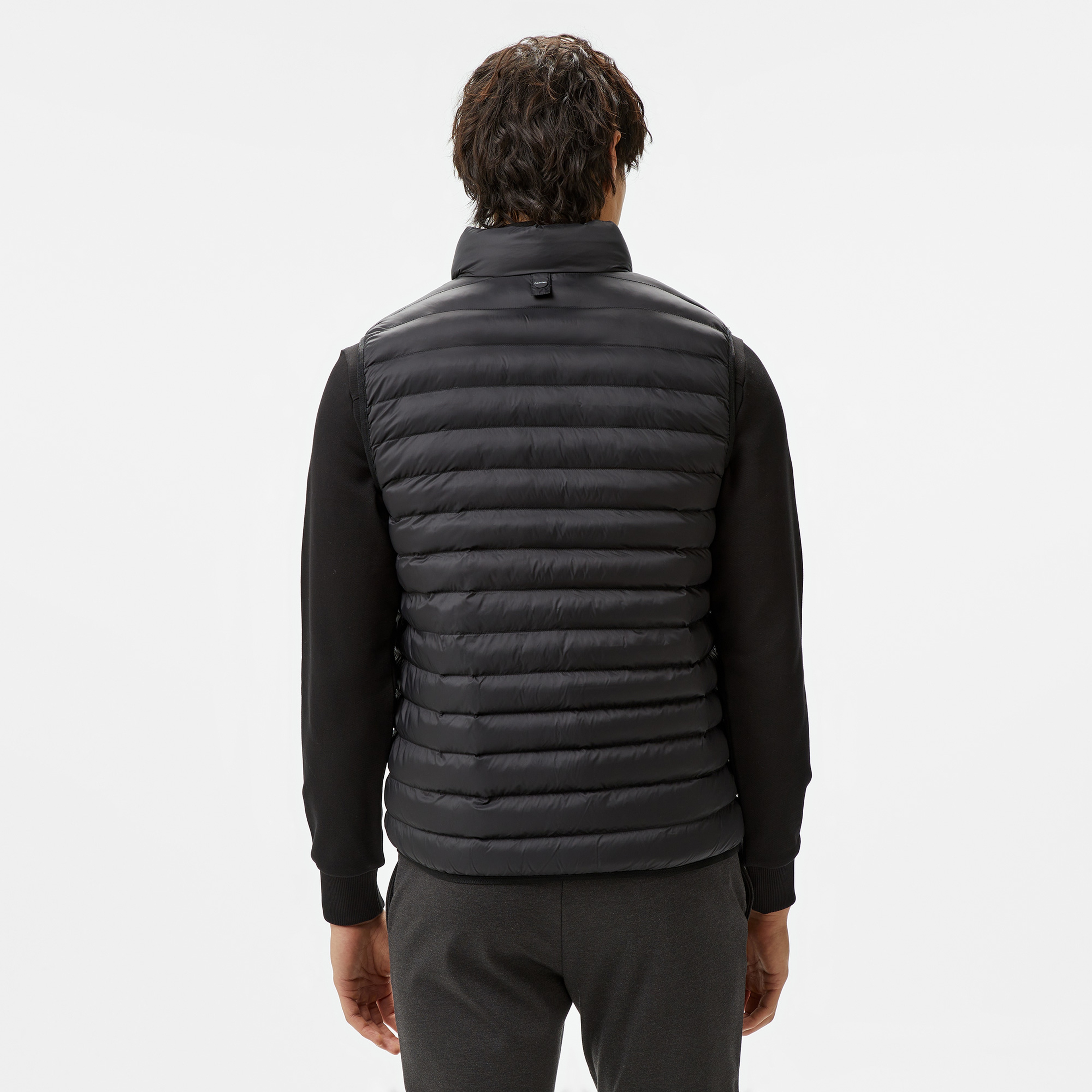 Calvin Klein Quilt Erkek Siyah Yelek