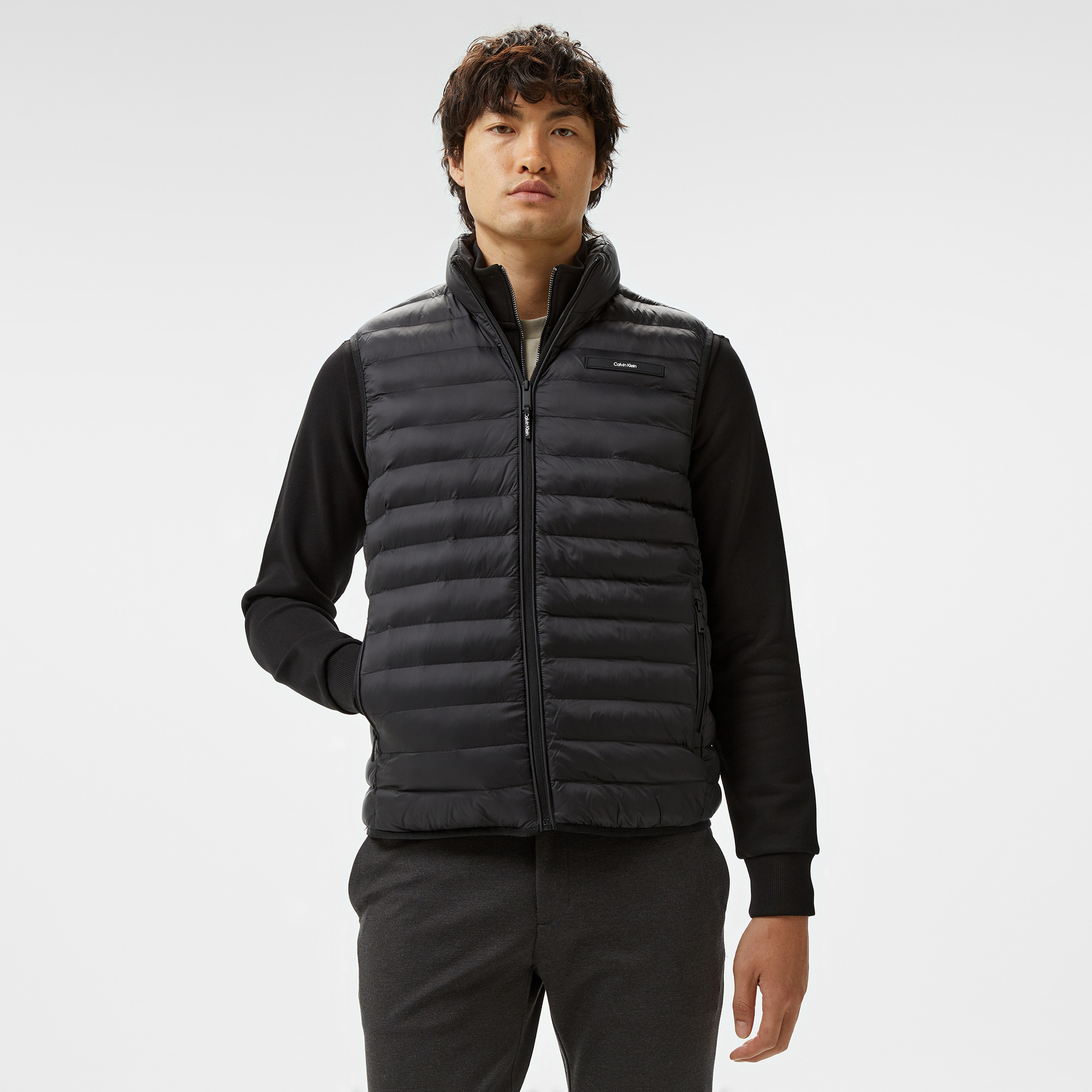 Calvin Klein Quilt Erkek Siyah Yelek