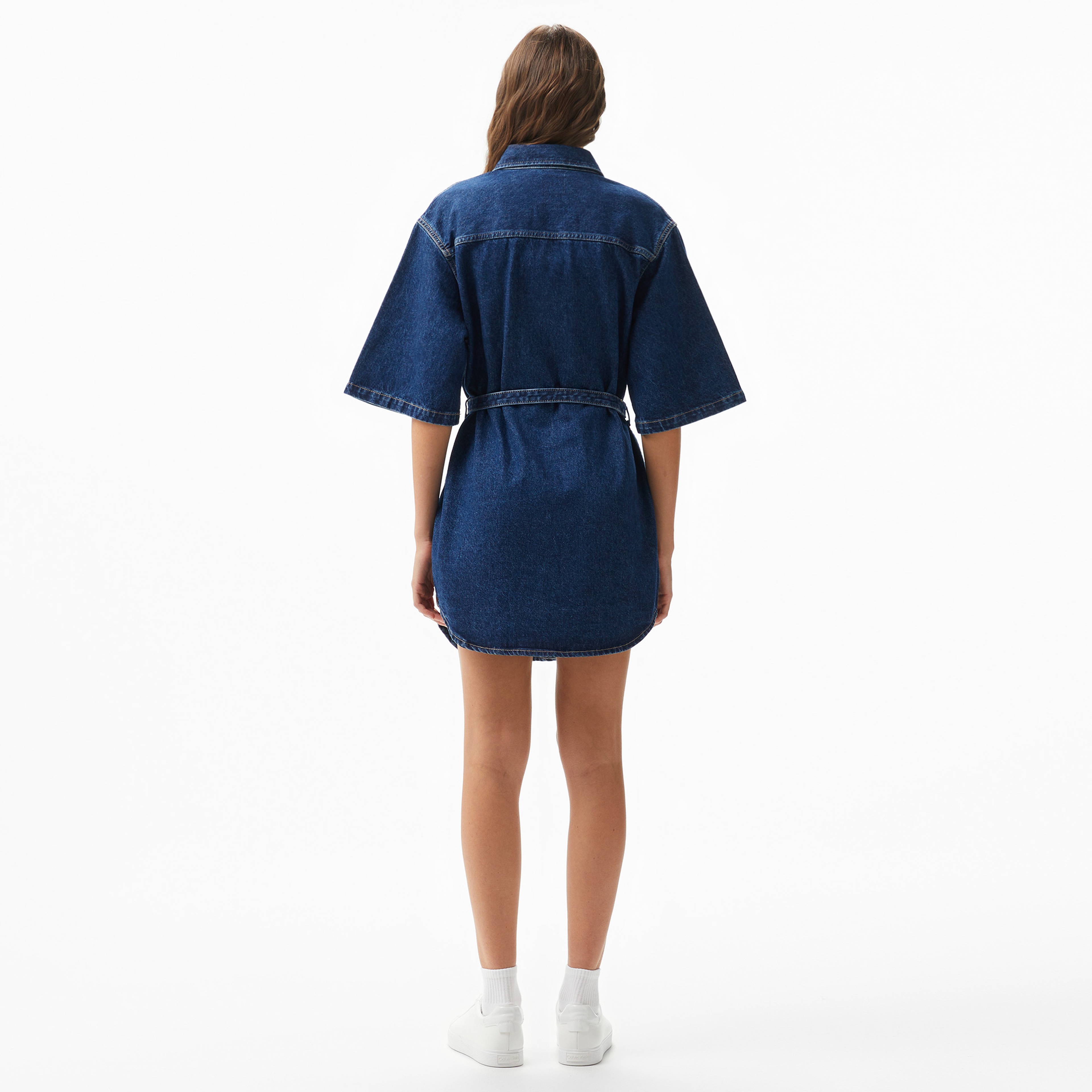 Calvin Klein Jeans Kadın Mavi Elbise