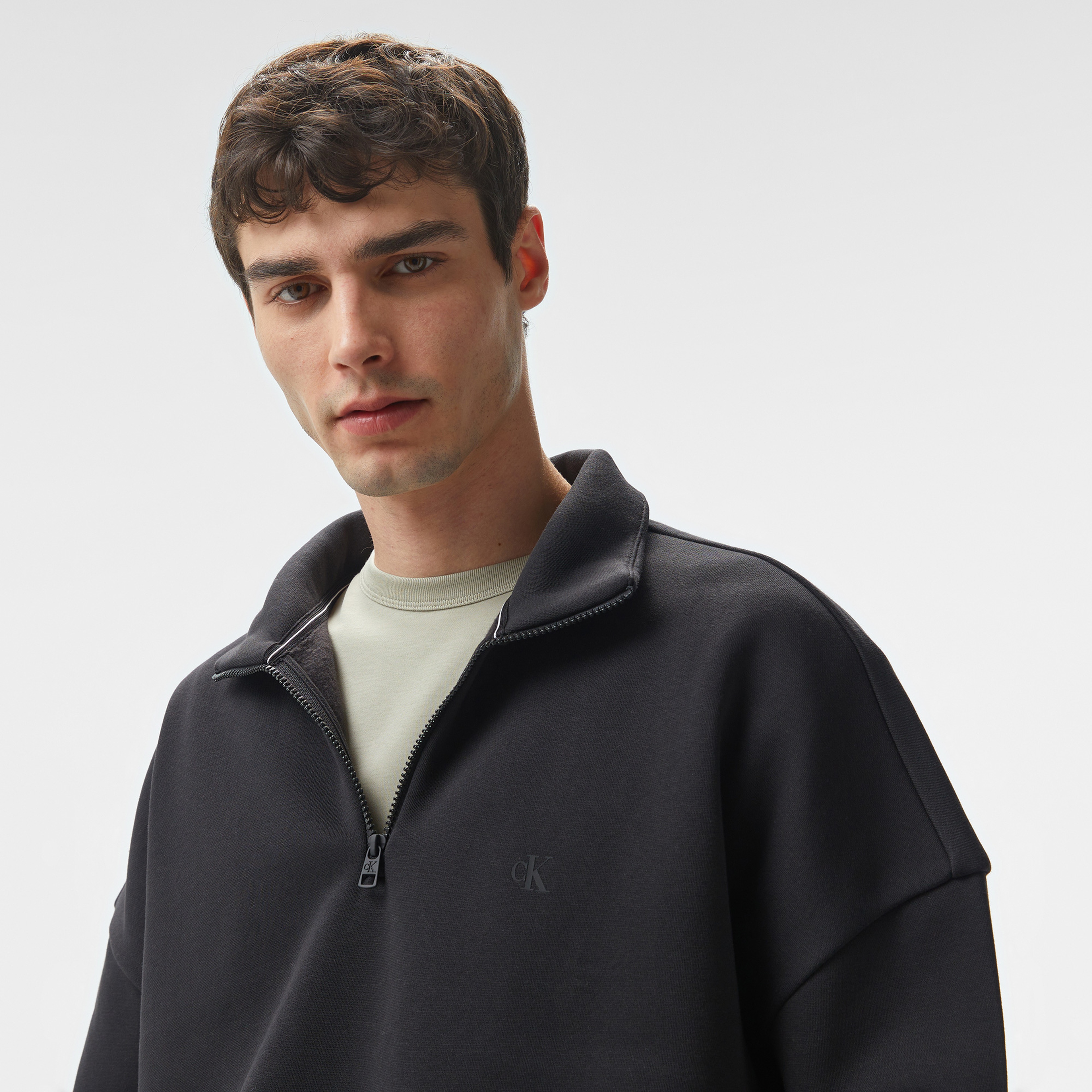 Calvin Klein Jeans Erkek Siyah Sweatshirt