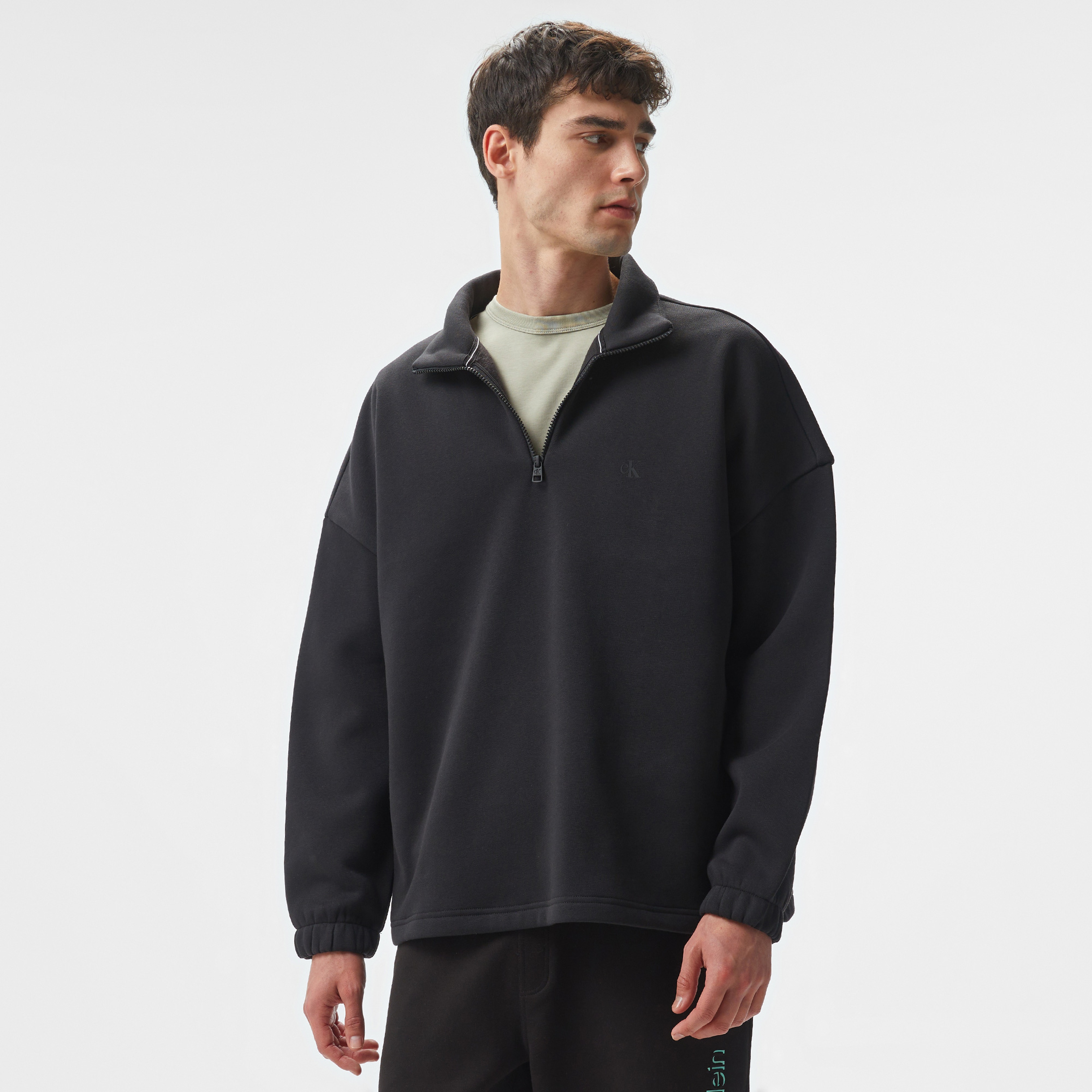 Calvin Klein Jeans Erkek Siyah Sweatshirt
