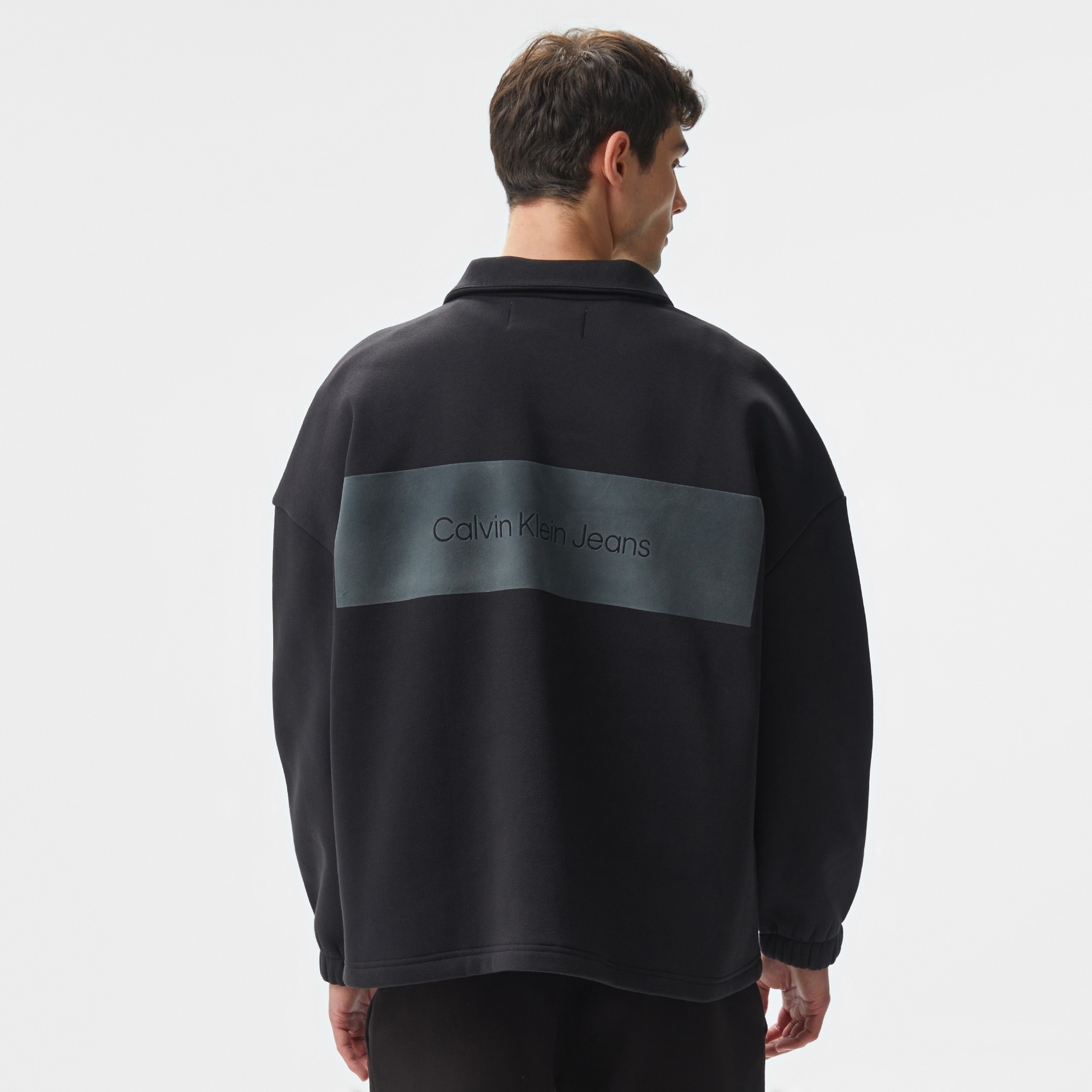 Calvin Klein Jeans Erkek Siyah Sweatshirt