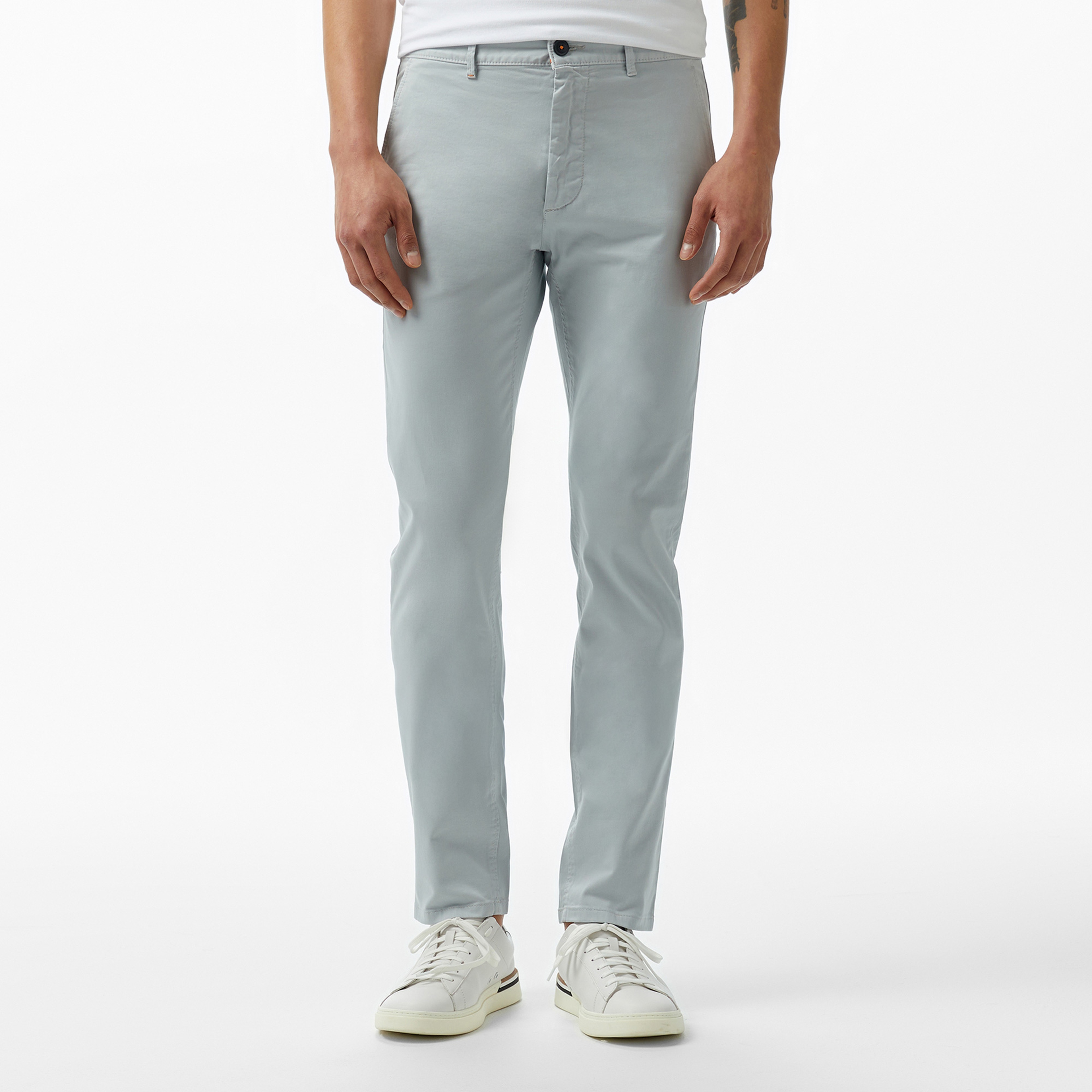 Boss Chino Slim Erkek Gri Pantolon