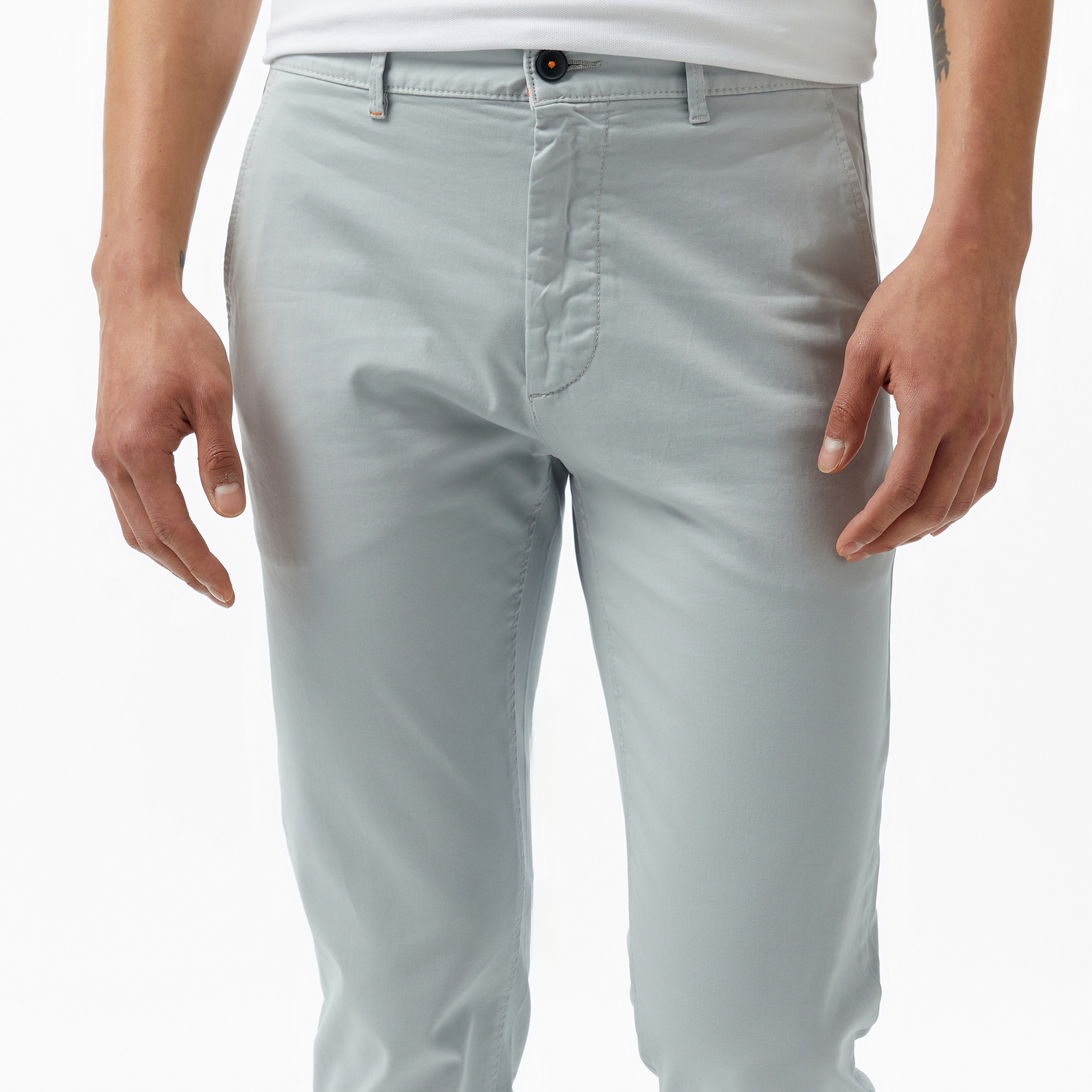 Boss Chino Slim Erkek Gri Pantolon