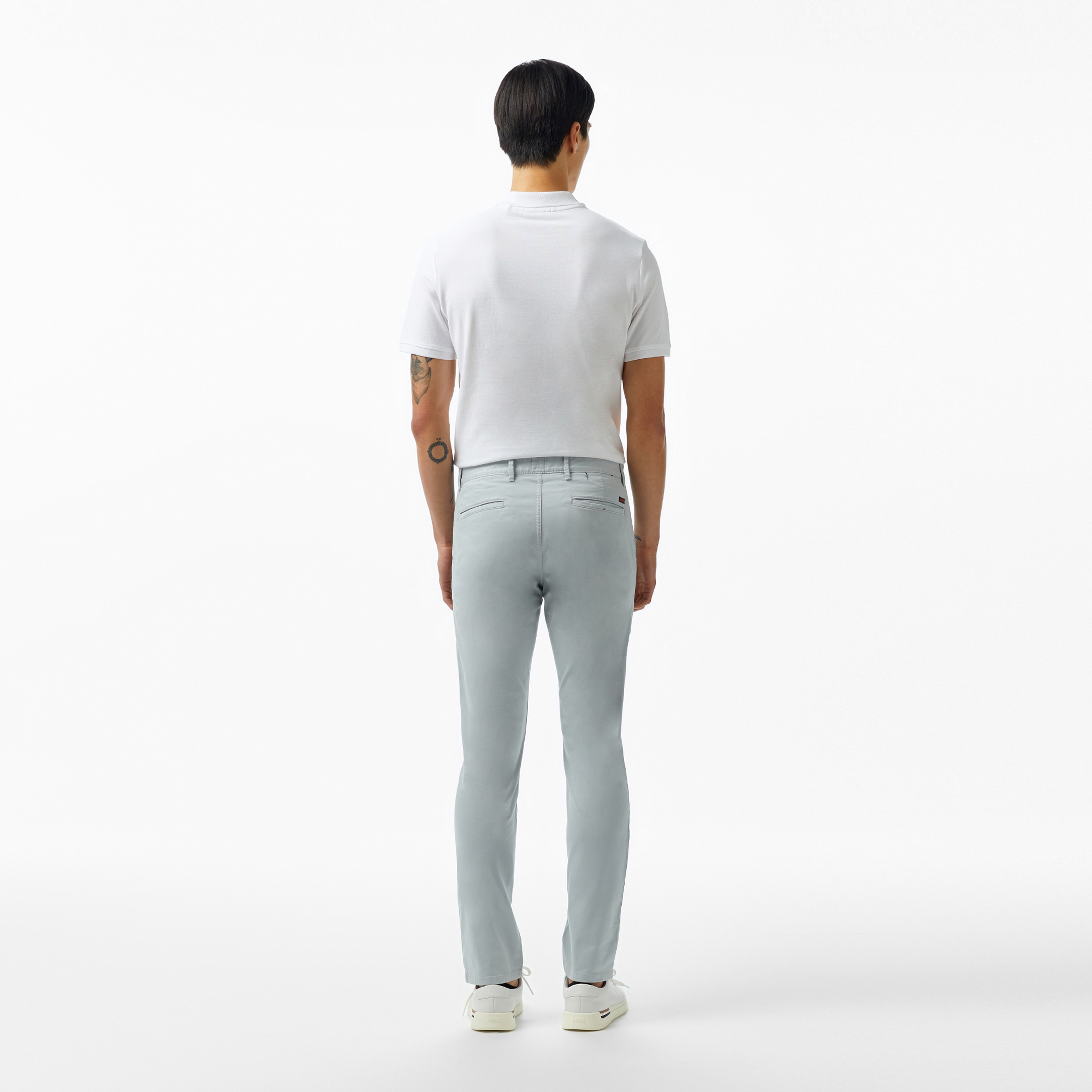 Boss Chino Slim Erkek Gri Pantolon