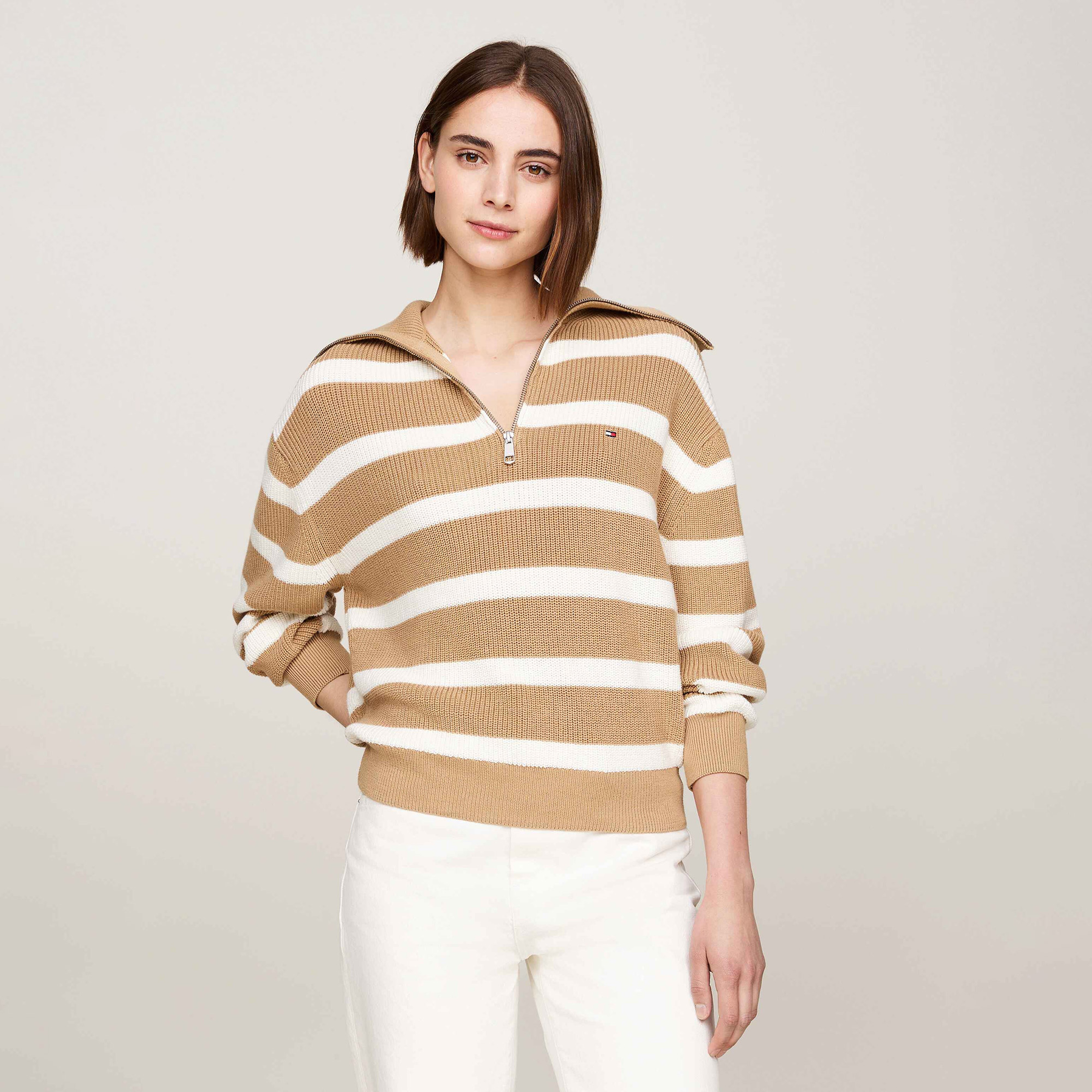 Tommy Hilfiger Kadın Haki Triko