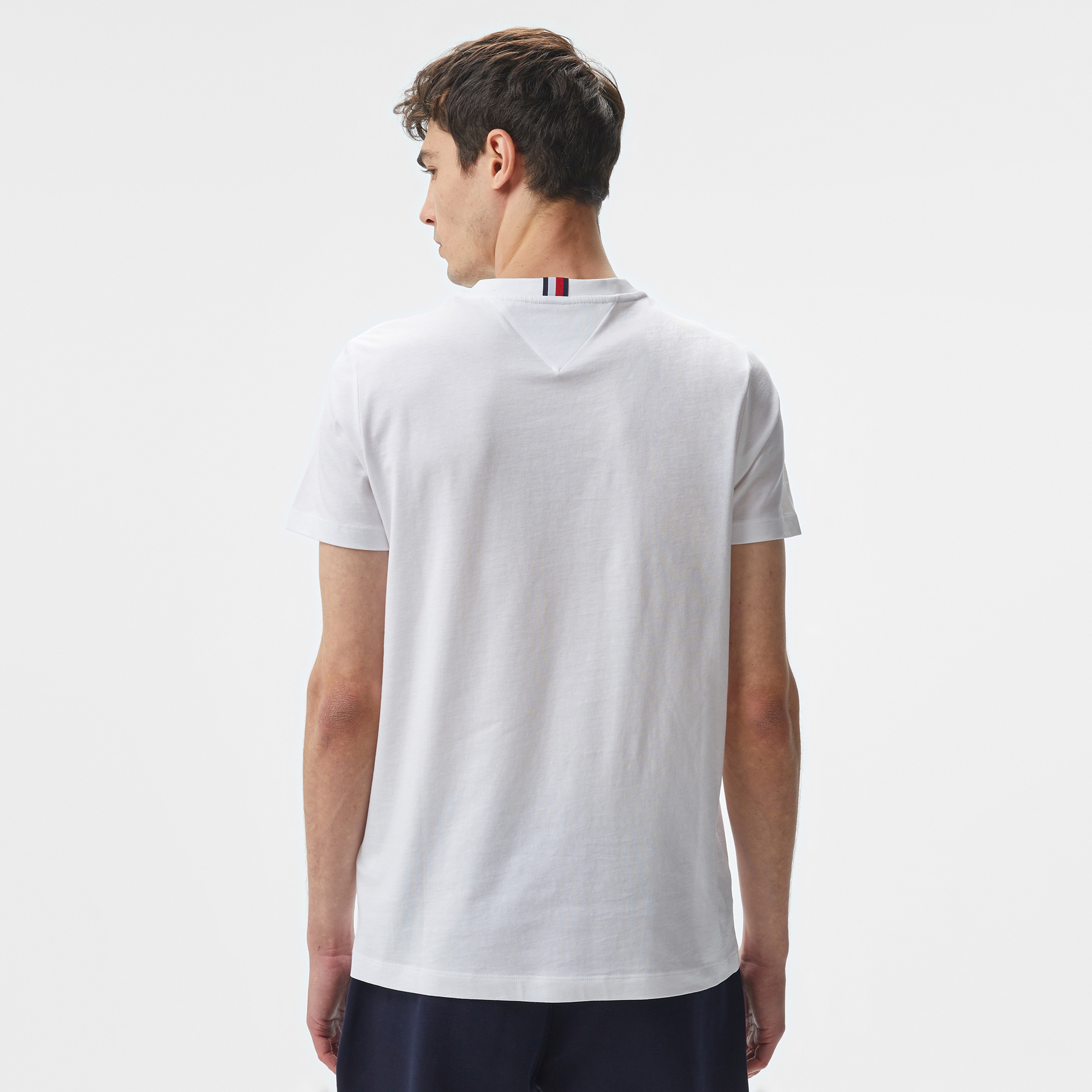 Tommy Hilfiger Erkek Beyaz T-Shirt