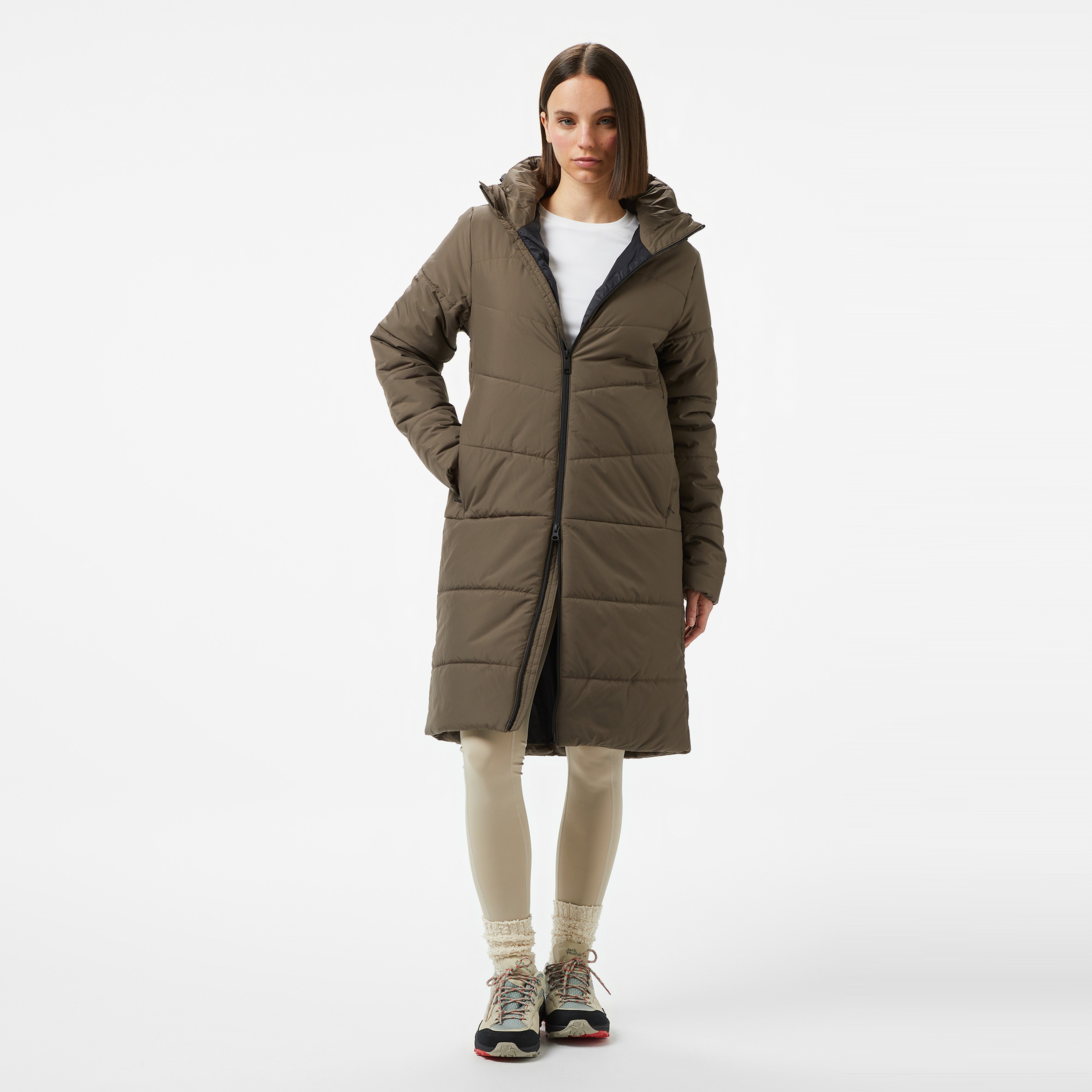 Jack Wolfskin Deutzer Coat W Kadın Kahverengi Ceket
