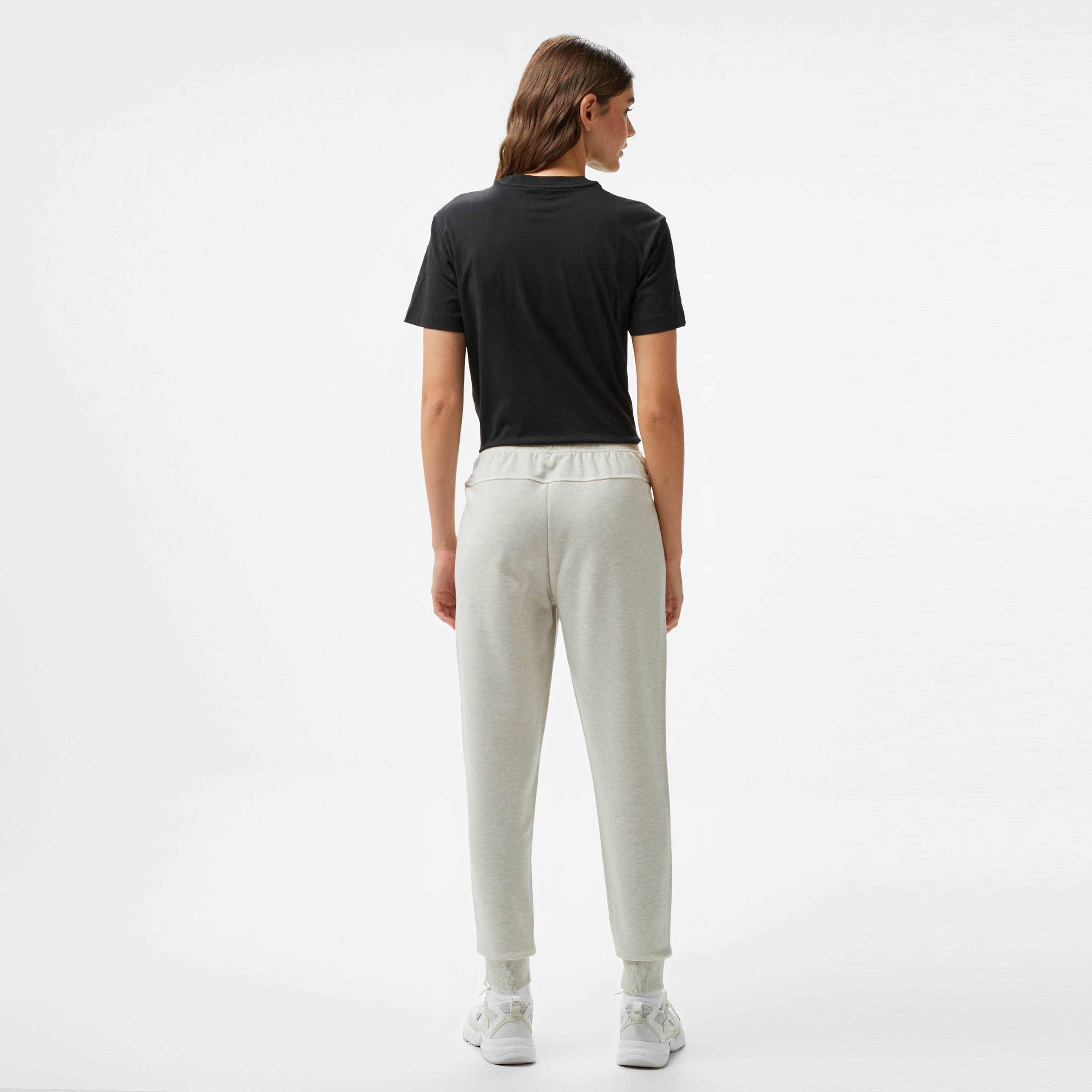 Calvin Klein Jogger Kadın Krem Jogger Pantolon