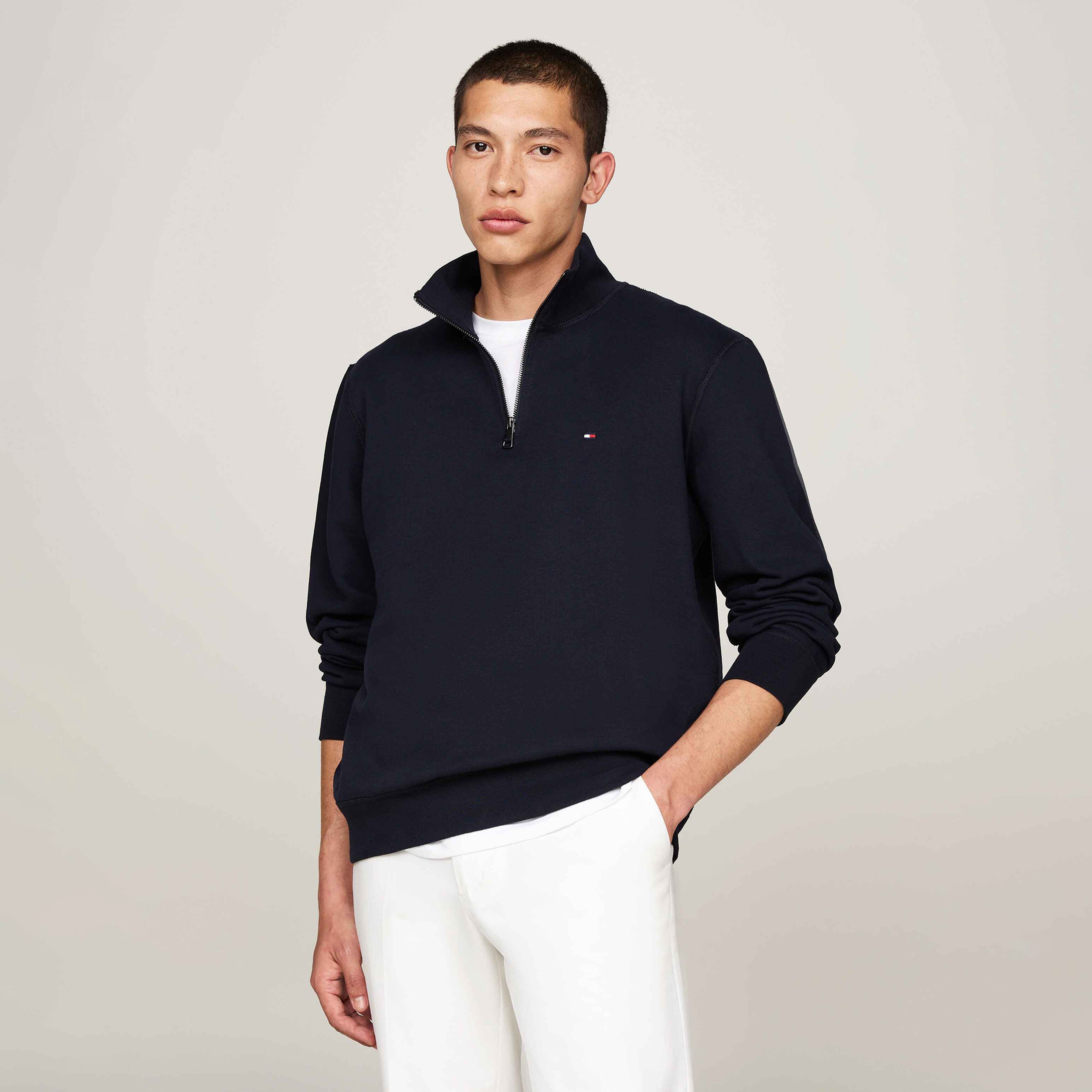 Tommy Hilfiger Erkek Lacivert Sweatshirt