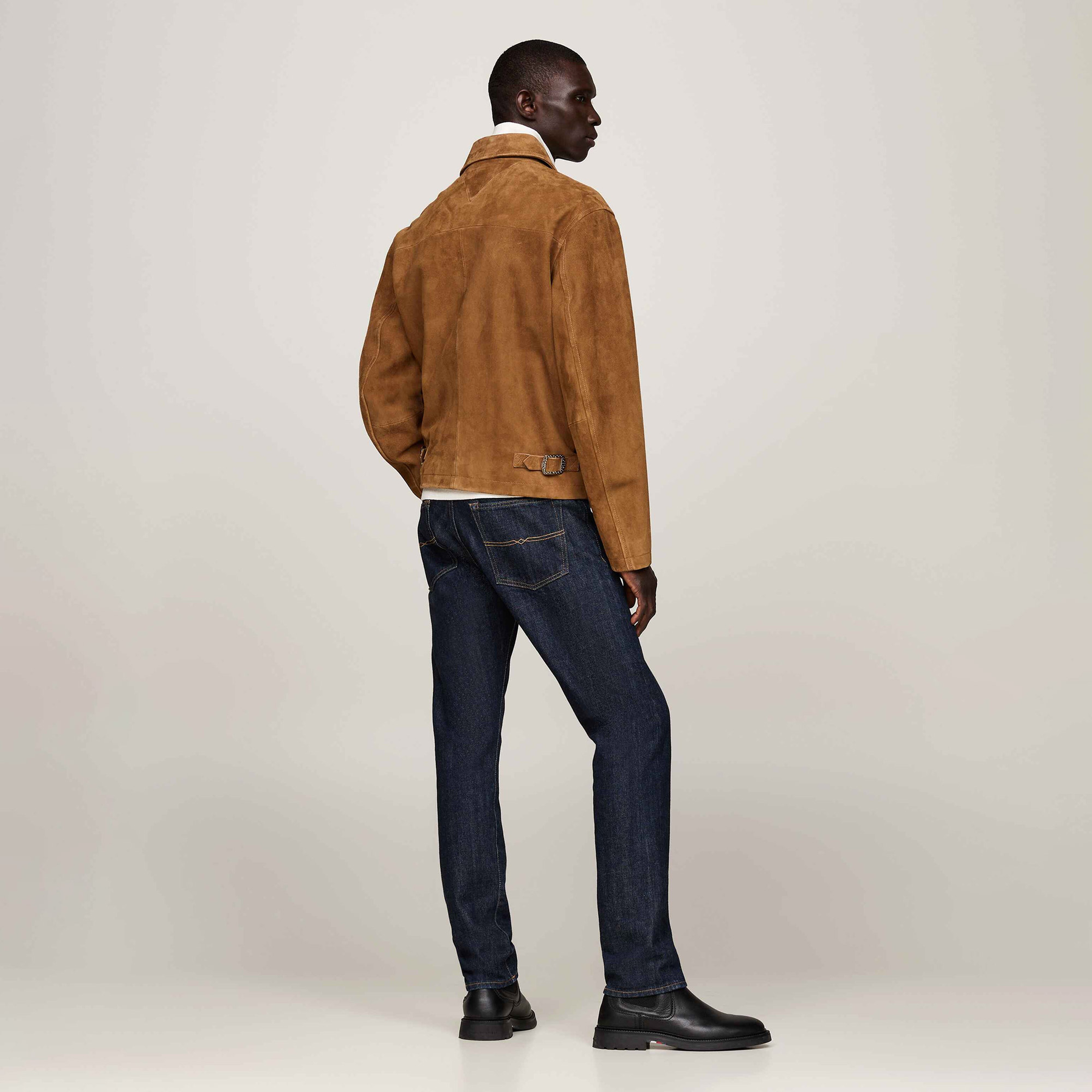 Tommy Hilfiger Erkek Kahverengi Mont