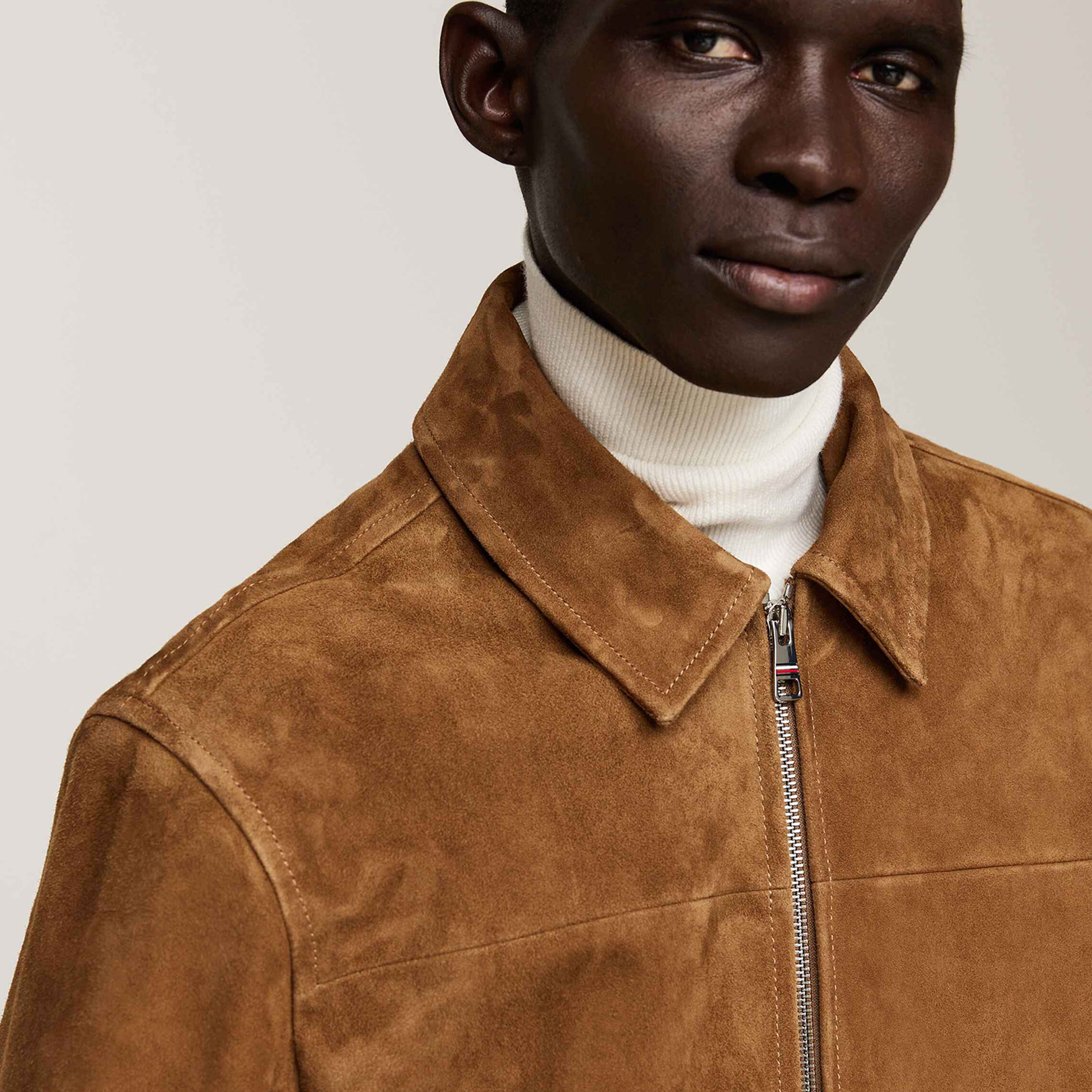 Tommy Hilfiger Erkek Kahverengi Mont