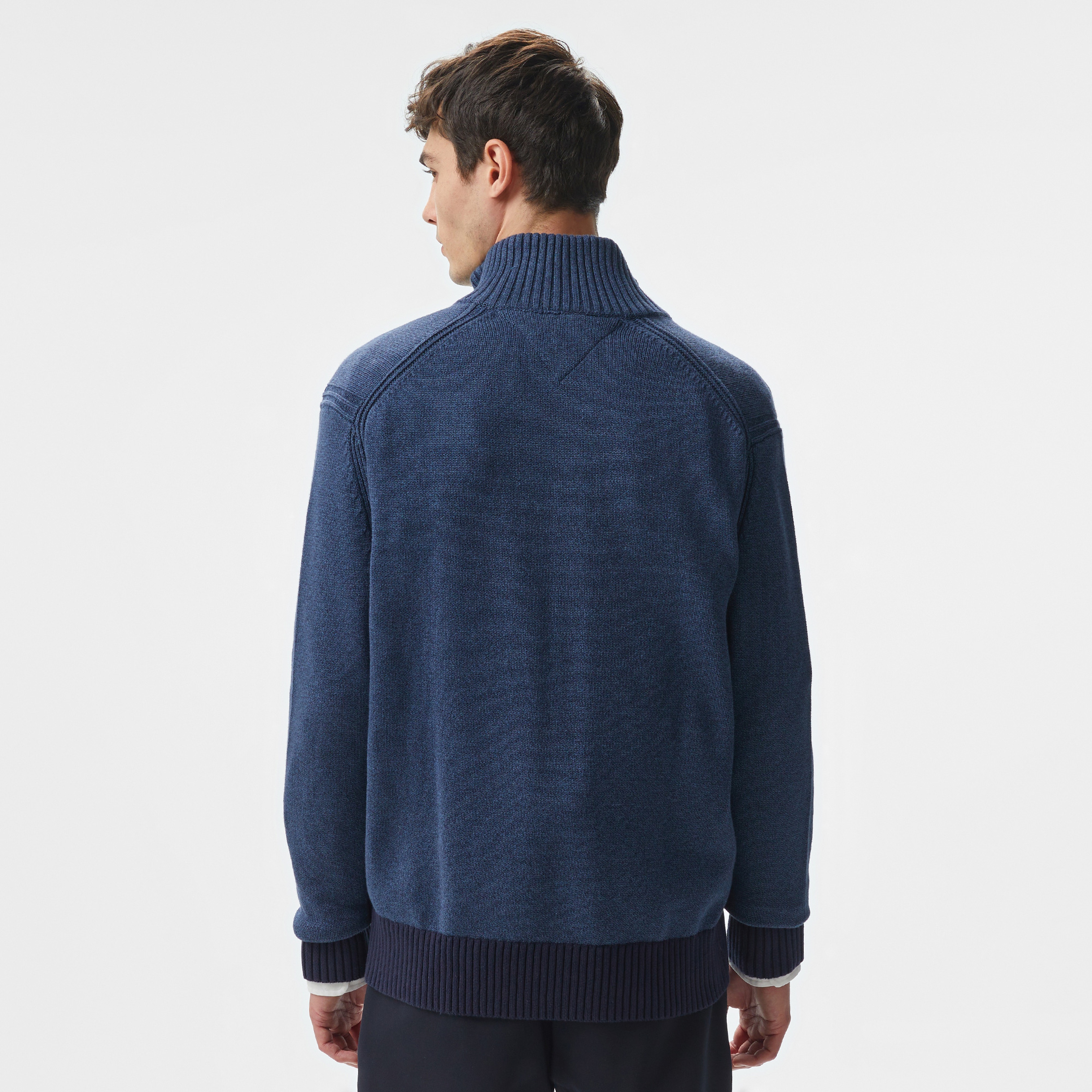 Tommy Hilfiger Erkek Mavi Triko