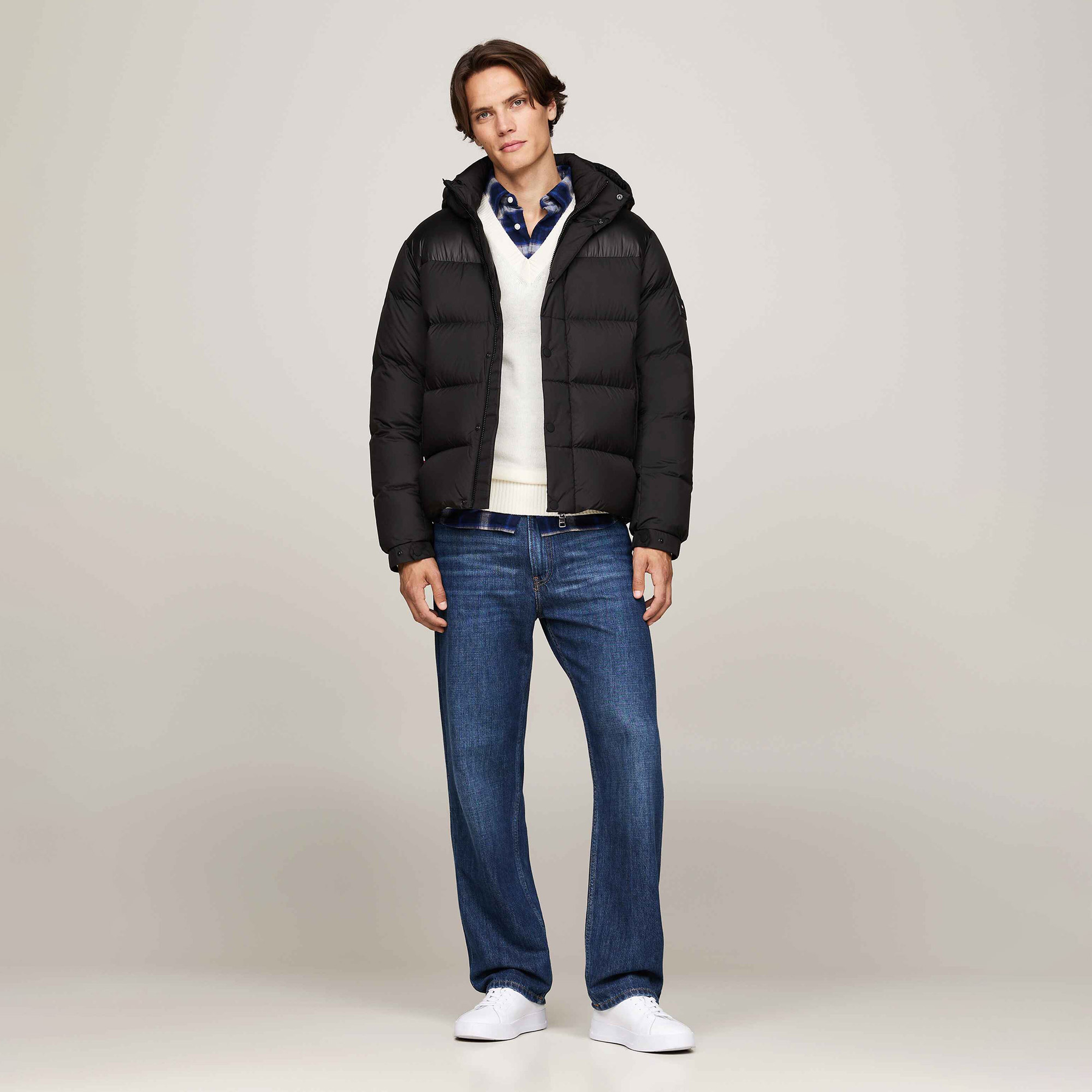 Tommy Hilfiger Erkek Siyah Mont