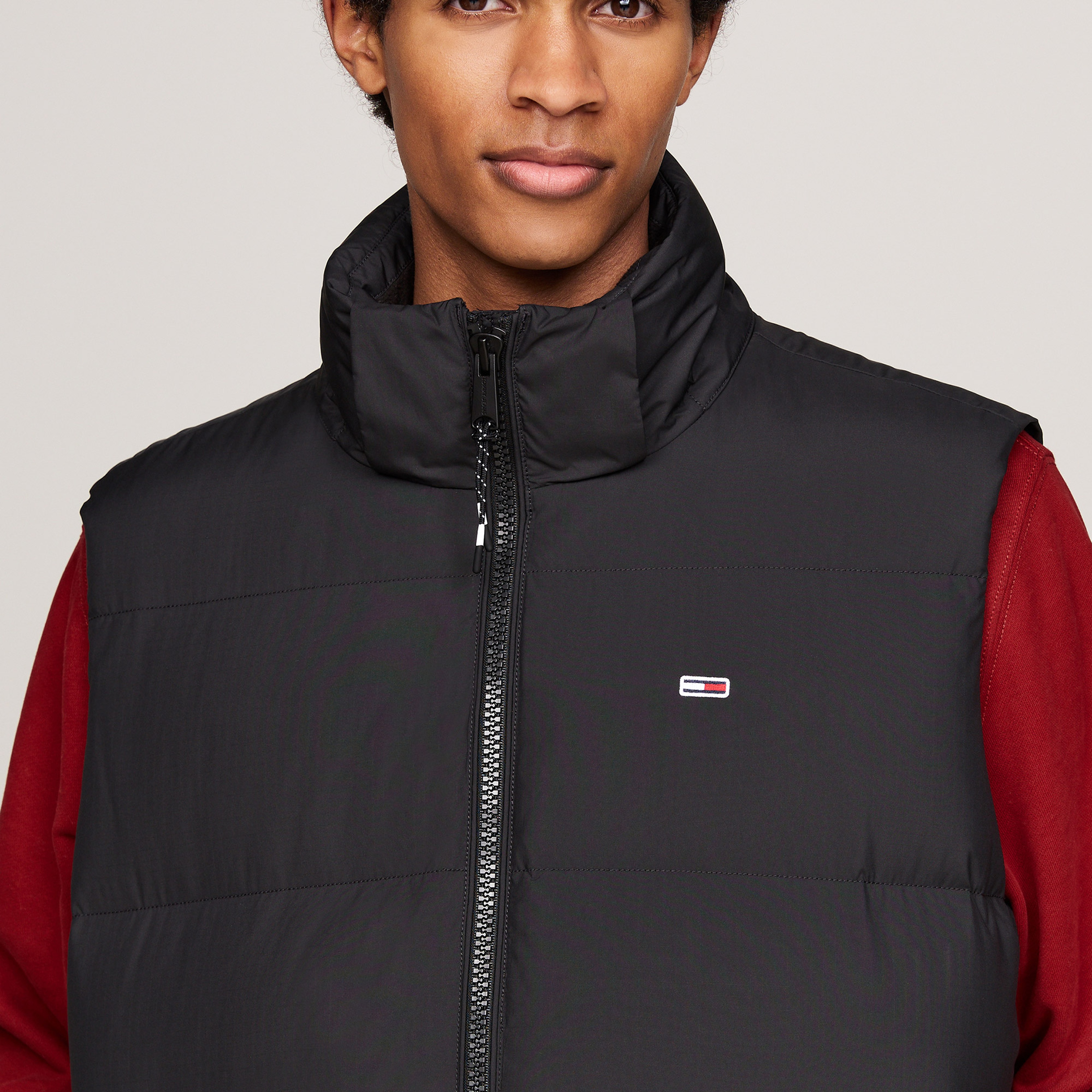 Tommy Jeans Erkek Siyah Puffer Yelek