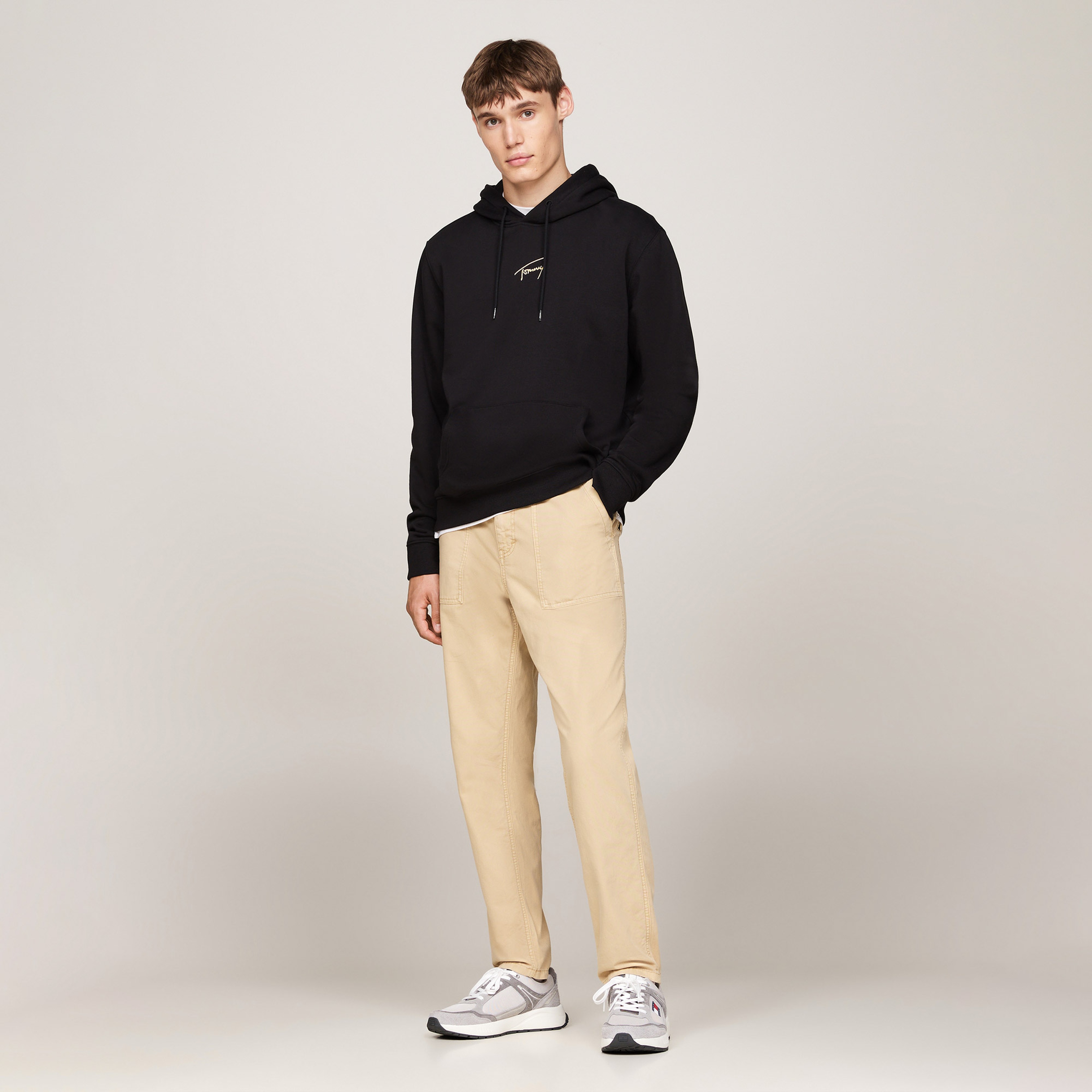 Tommy Jeans Erkek Siyah Sweatshirt