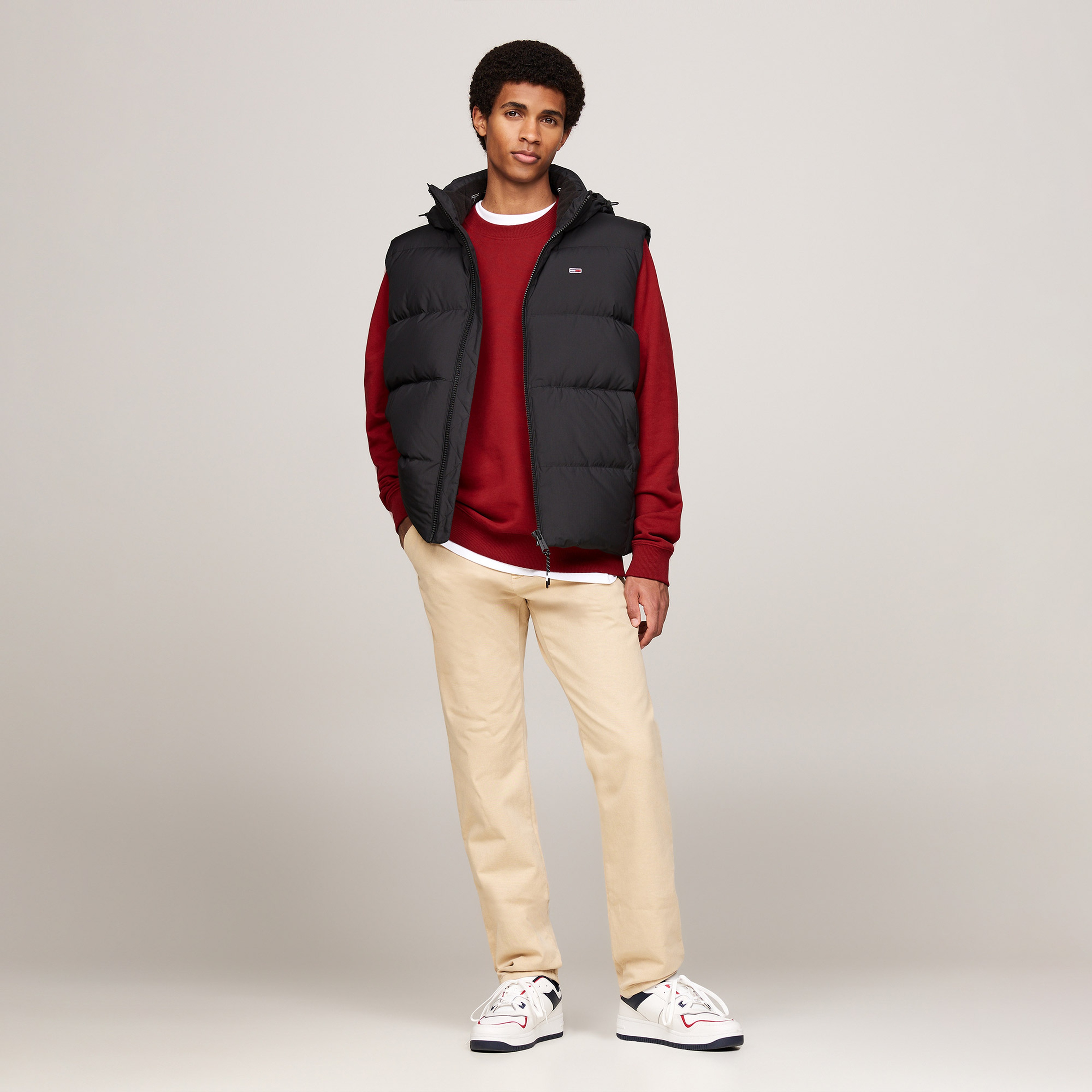 Tommy Jeans Erkek Siyah Puffer Yelek