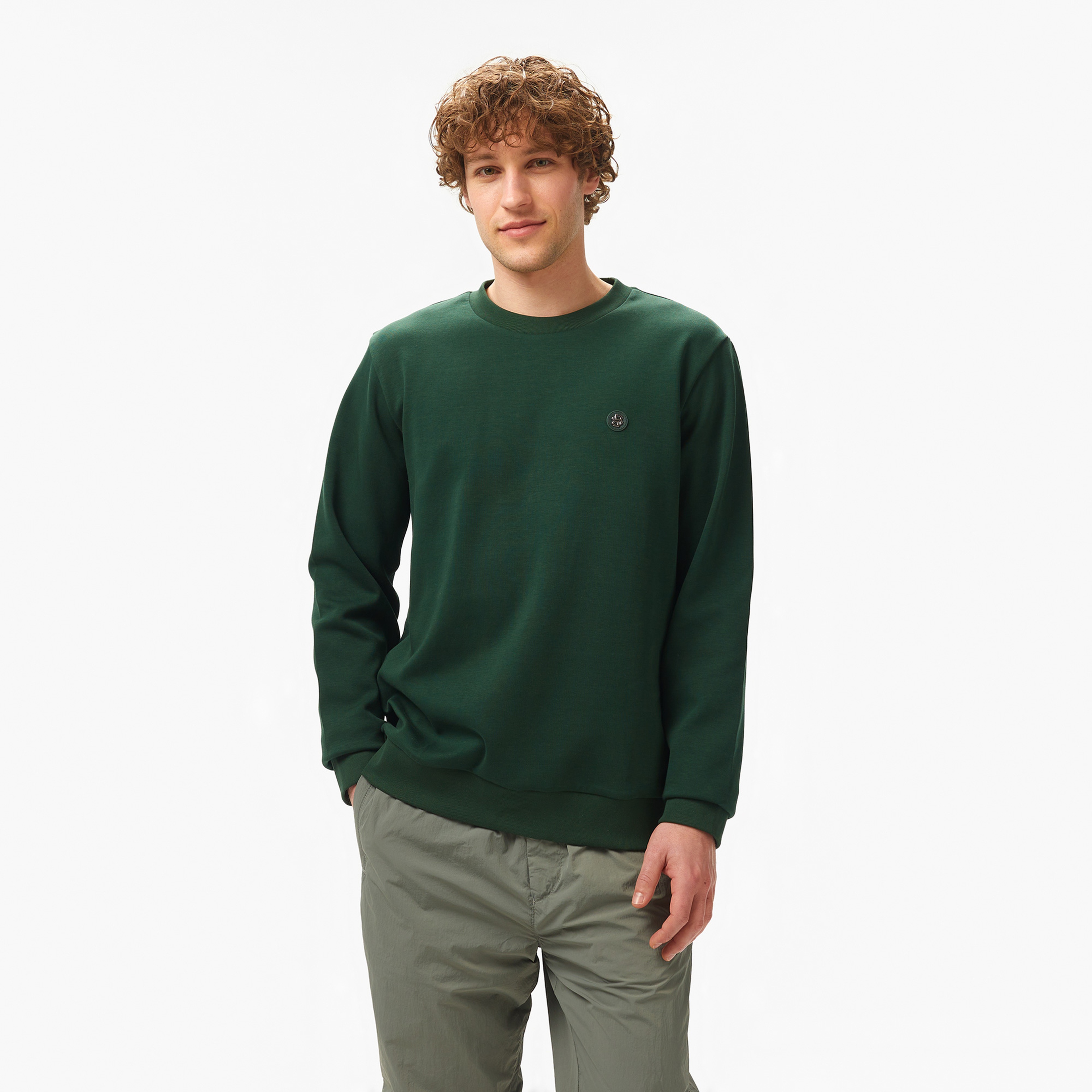 Boss C-Sharpe 01 Erkek Yeşil Sweatshirt