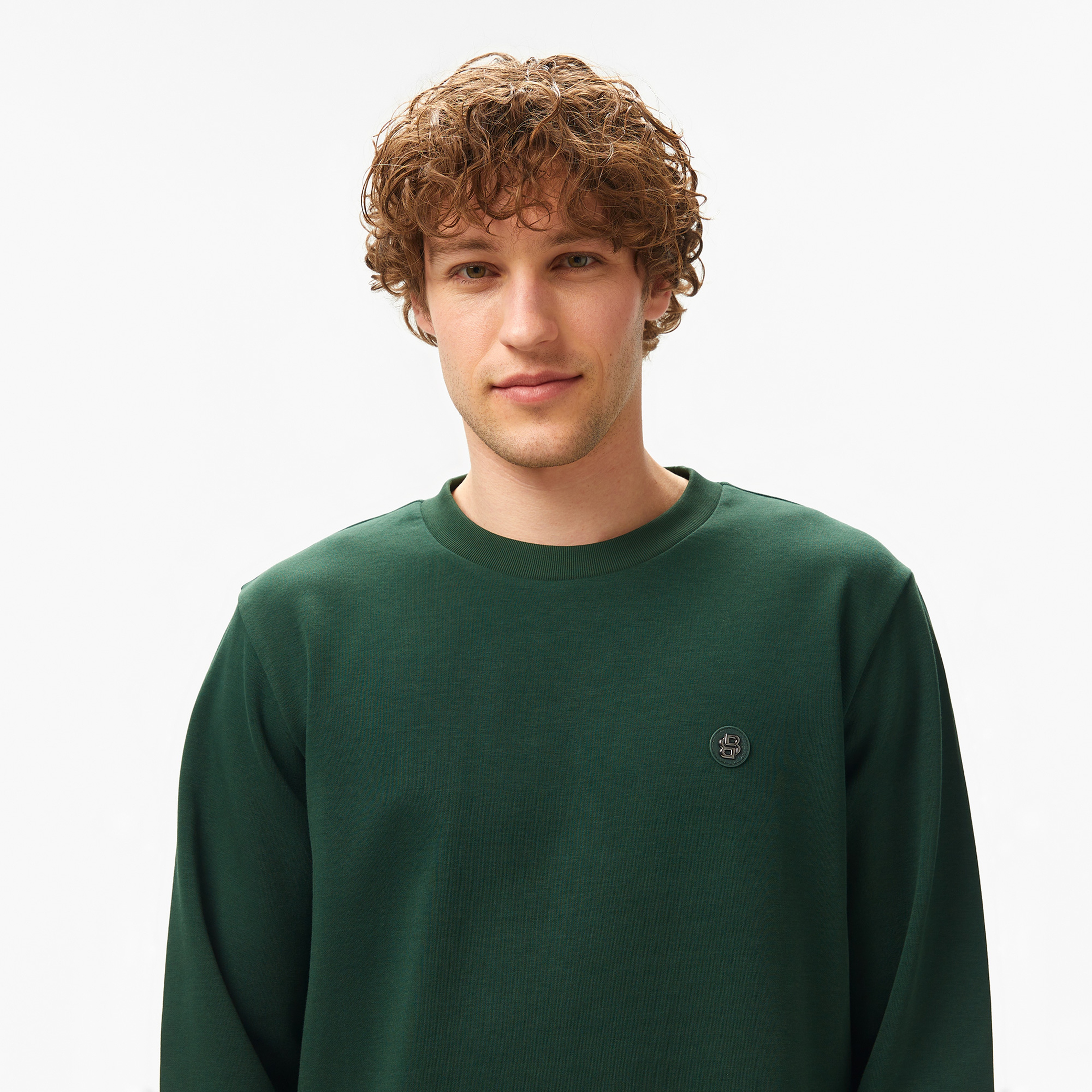 Boss C-Sharpe 01 Erkek Yeşil Sweatshirt