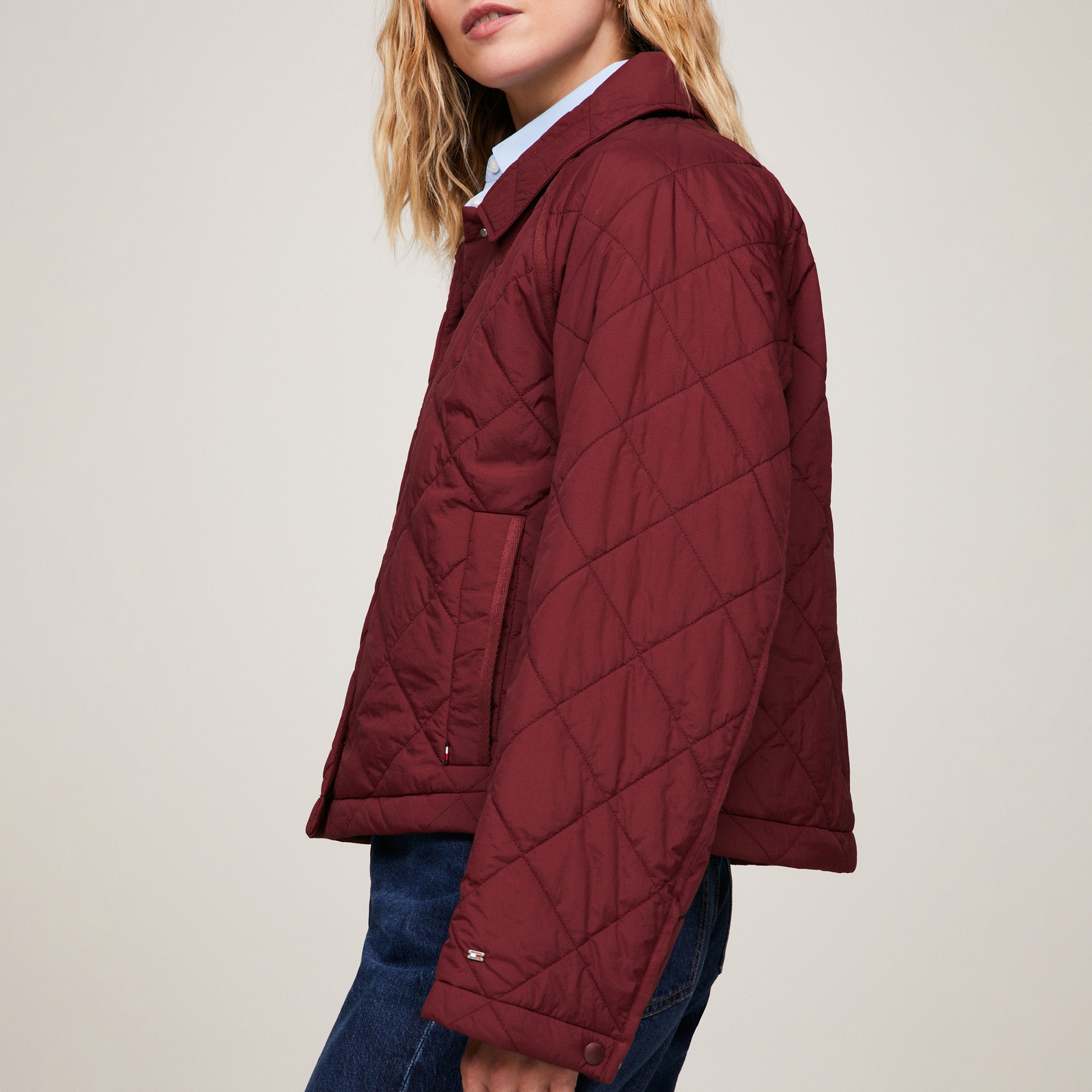 Tommy Hilfiger Kadın Mor Mont