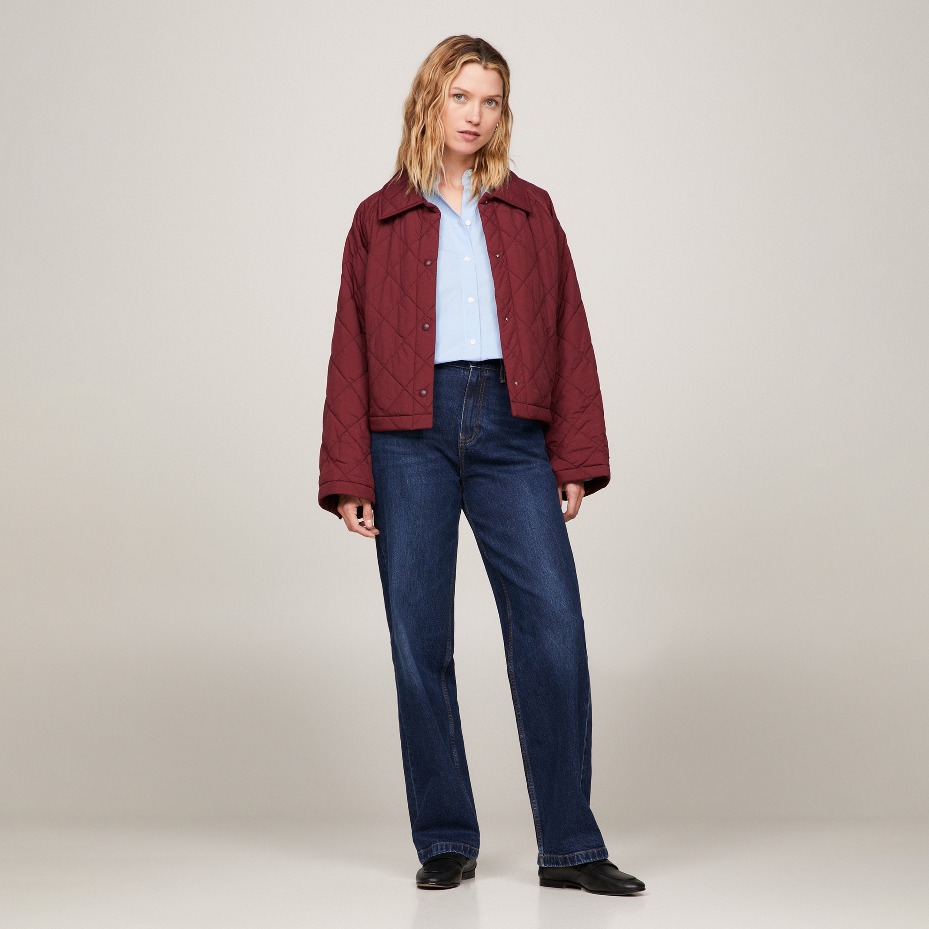 Tommy Hilfiger Kadın Mor Mont