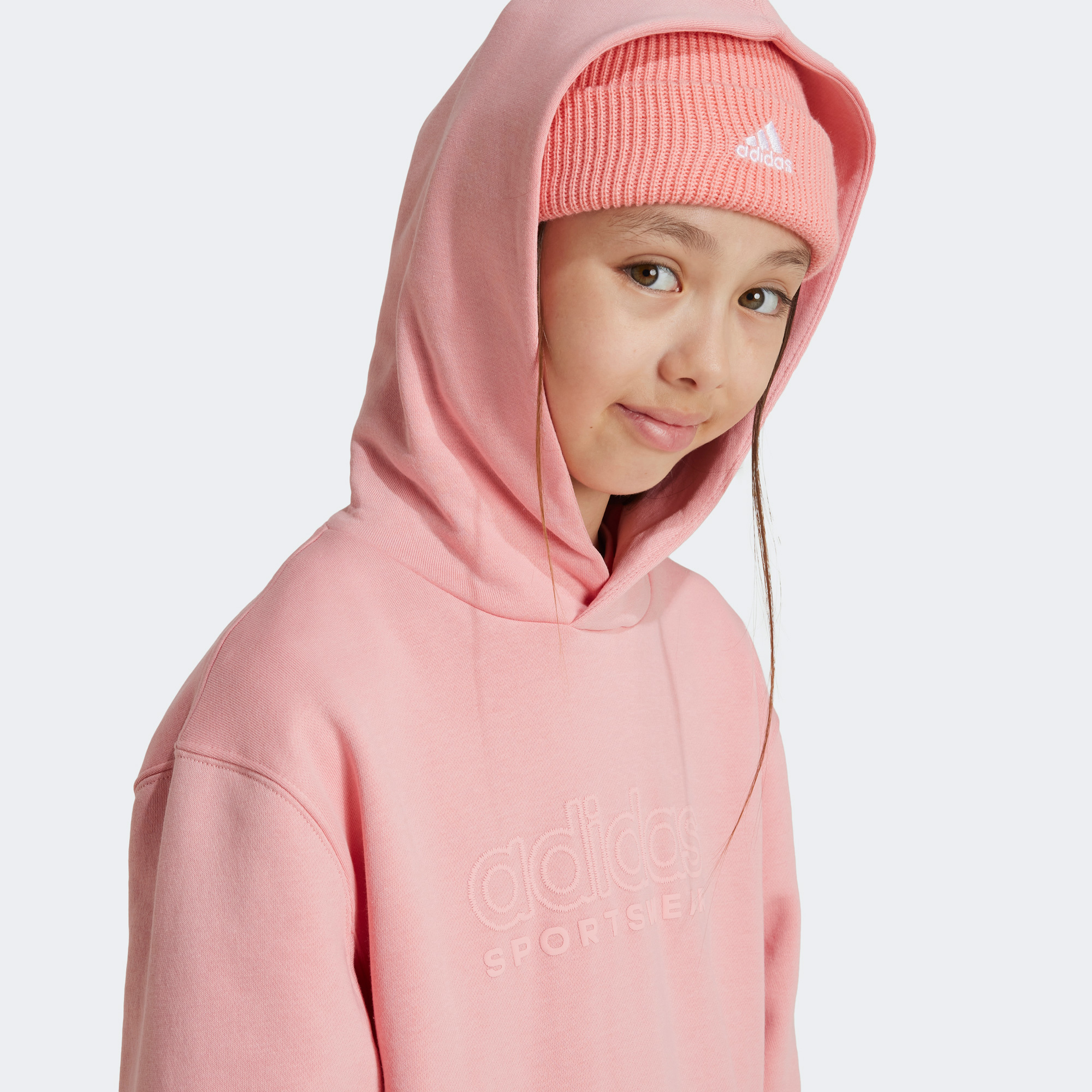adidas J Szn Gfx Çocuk Pembe Sweatshirt