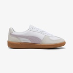 Puma Palermo Leather Mor Detaylı Kadın Beyaz Sneaker